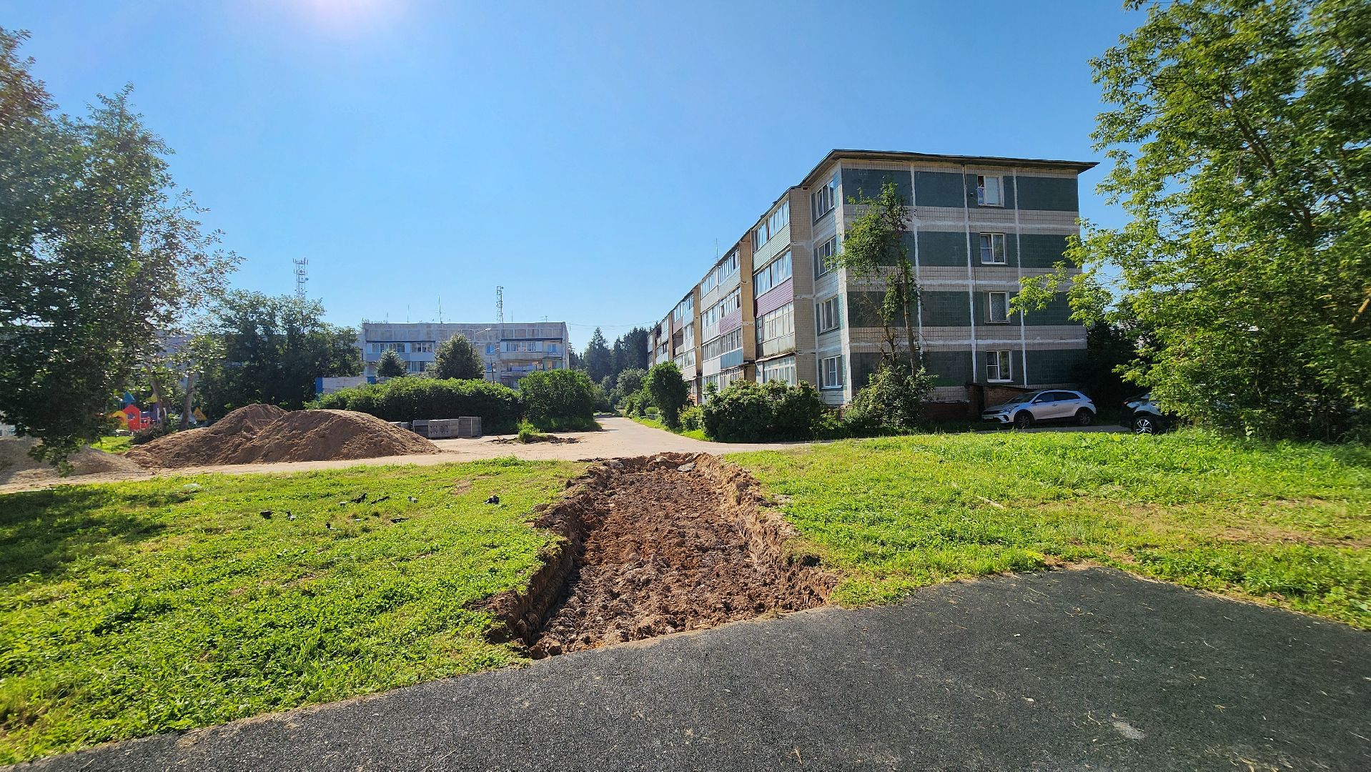 солнечногорск, деревня смирновка, благоустройство, двор,