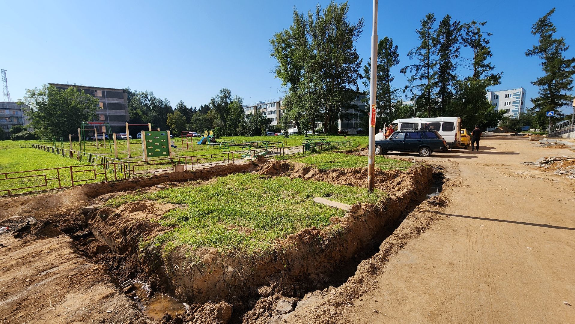 солнечногорск, деревня смирновка, благоустройство, двор,