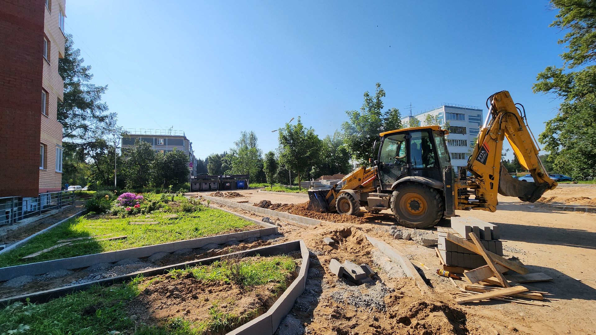 солнечногорск, деревня смирновка, благоустройство, двор,