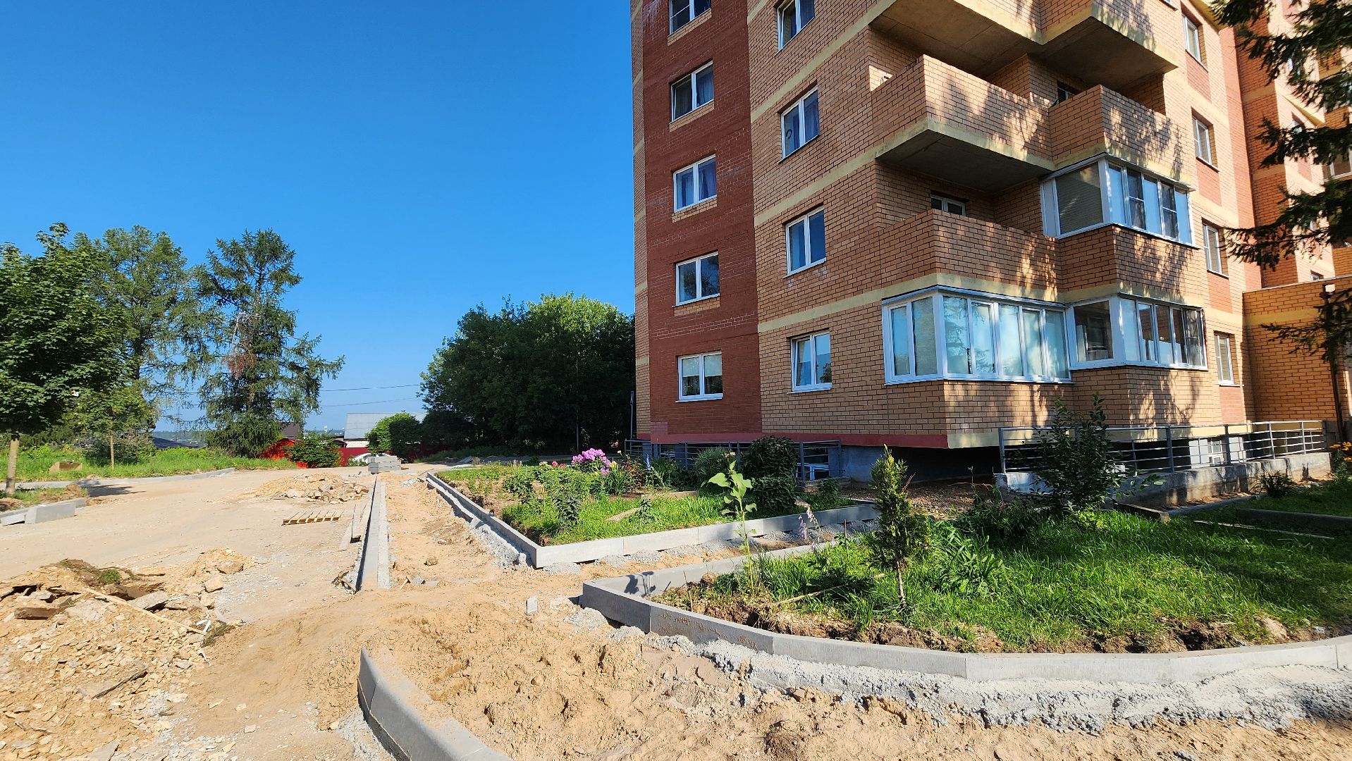 солнечногорск, деревня смирновка, благоустройство, двор,