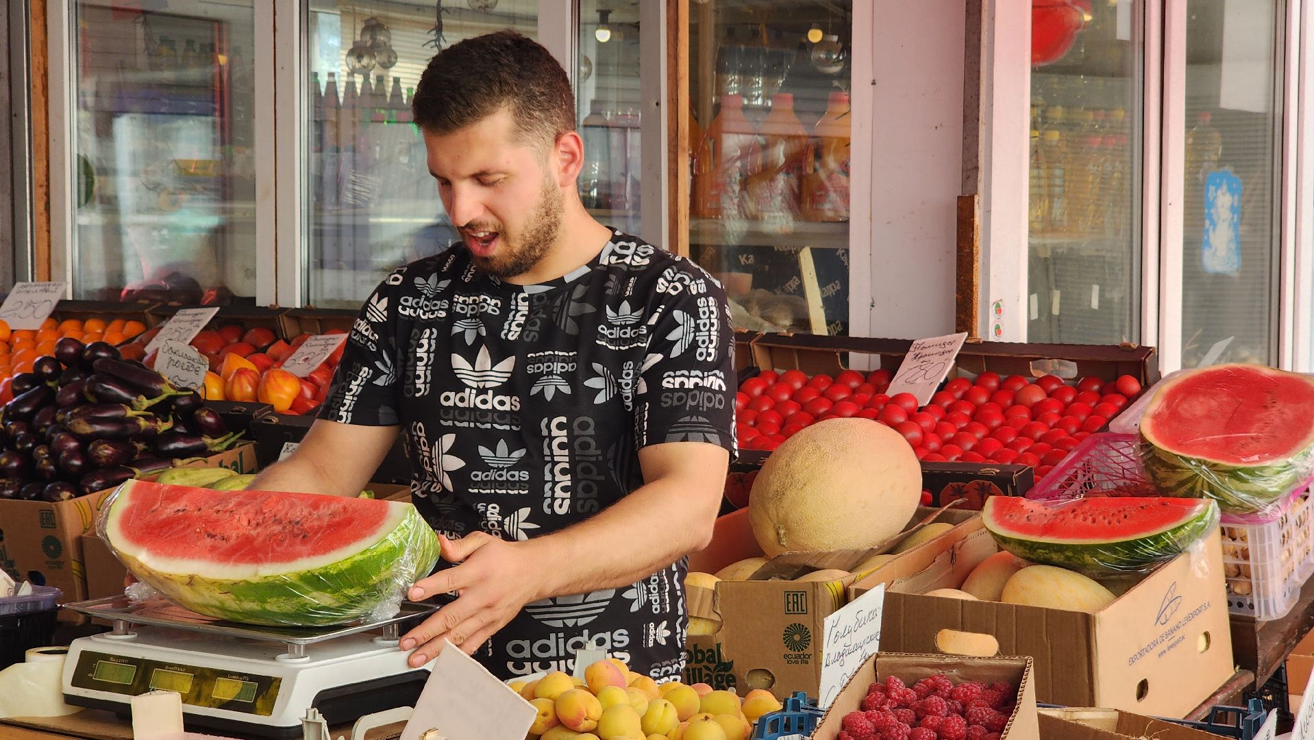 сезон арбузов, протвино, городской рынок,