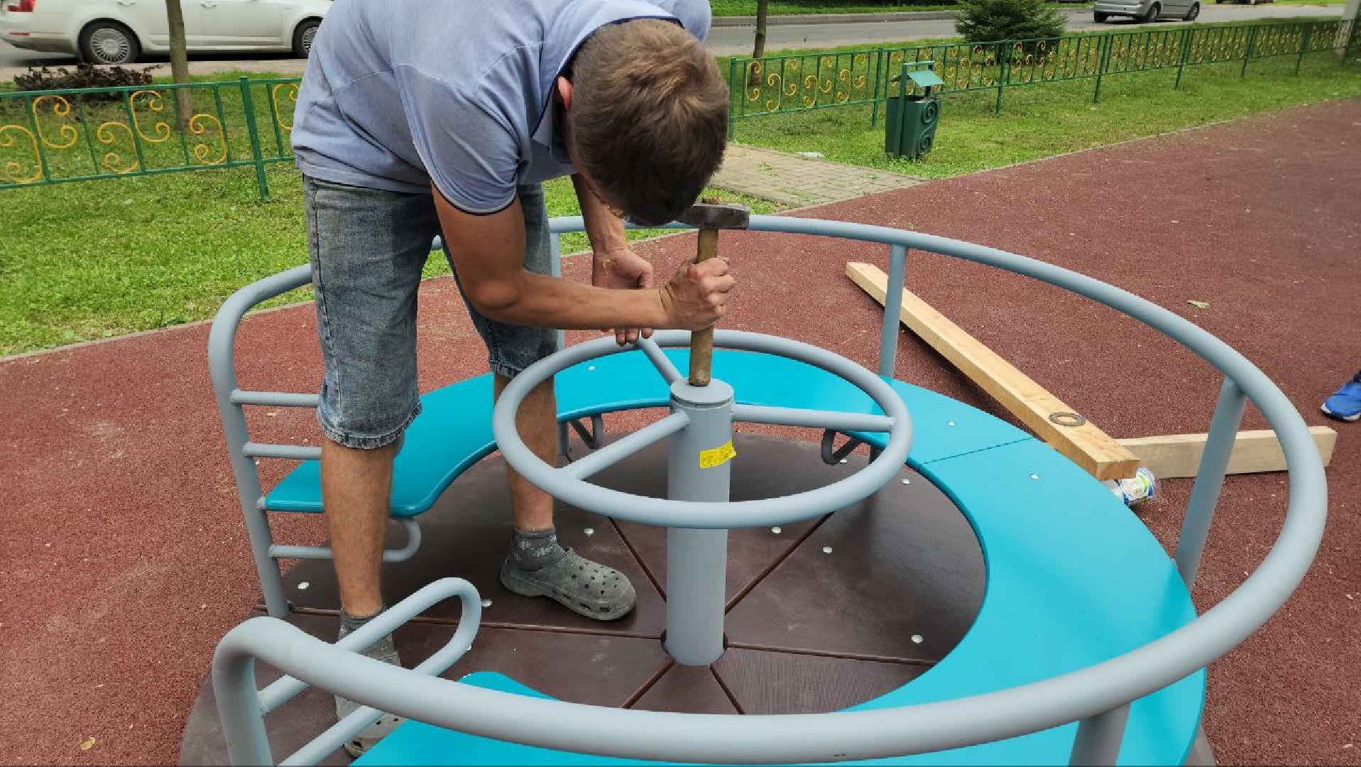 Карусель , Песочница, Лобня, детская площадка,