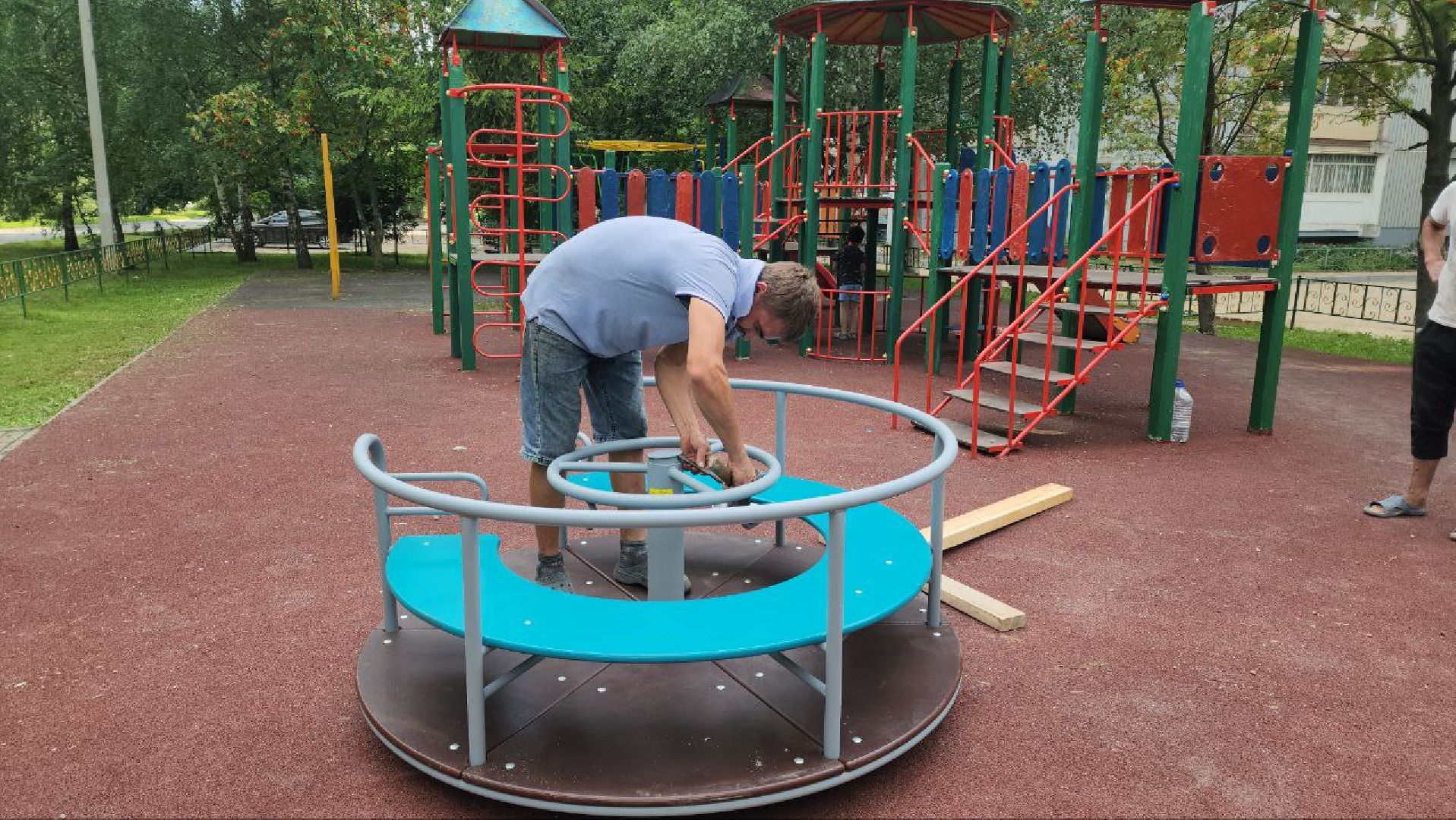 Карусель , Песочница, Лобня, детская площадка,