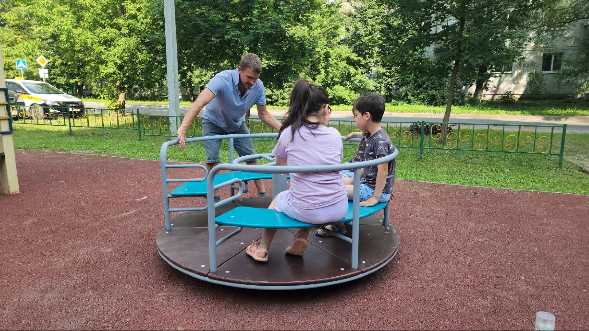 Карусель , Песочница, Лобня, детская площадка,