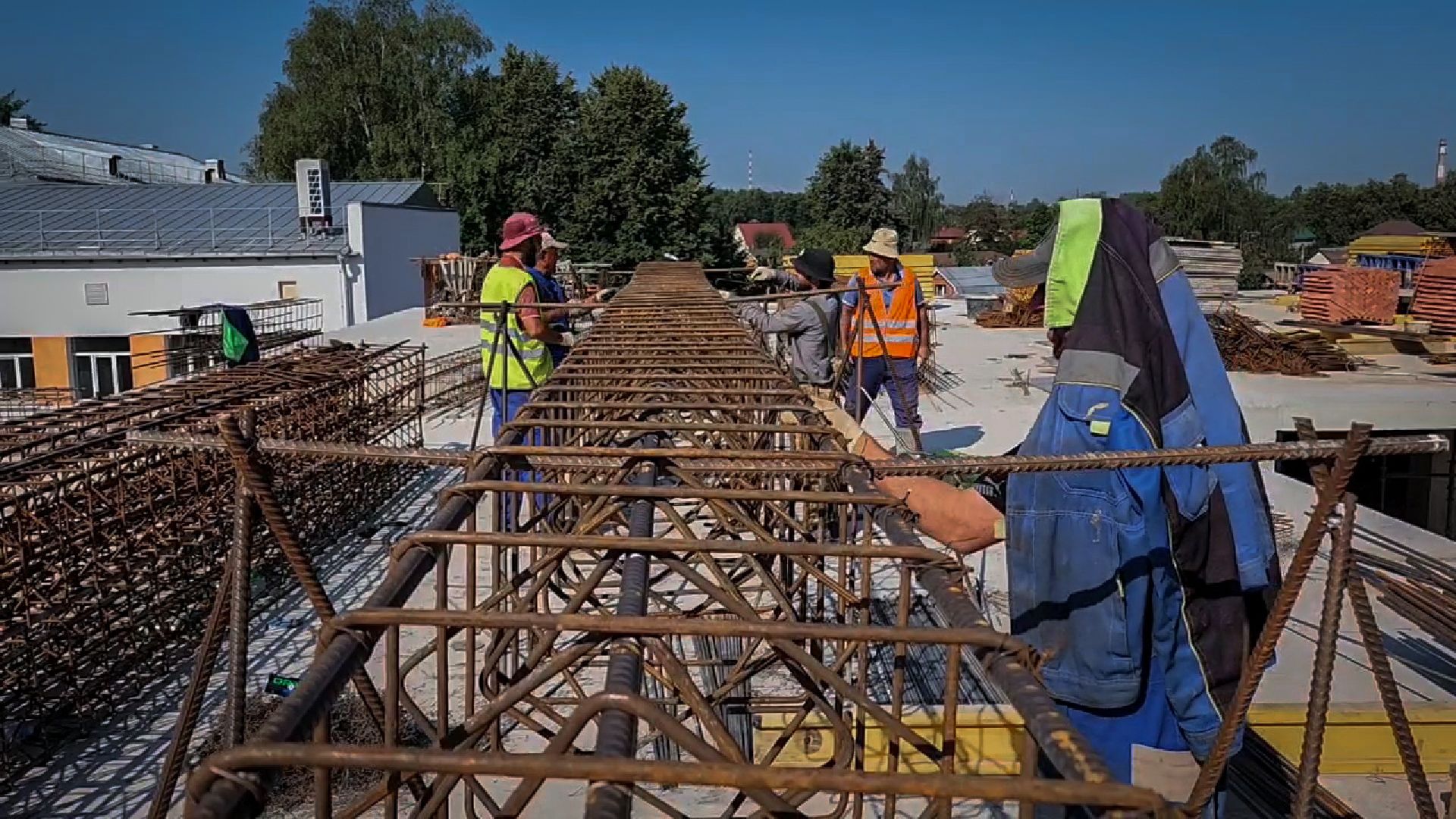 бронницы, строительство пристройки к лицею, монолитные работы, новый корпус лицея в бронницах,