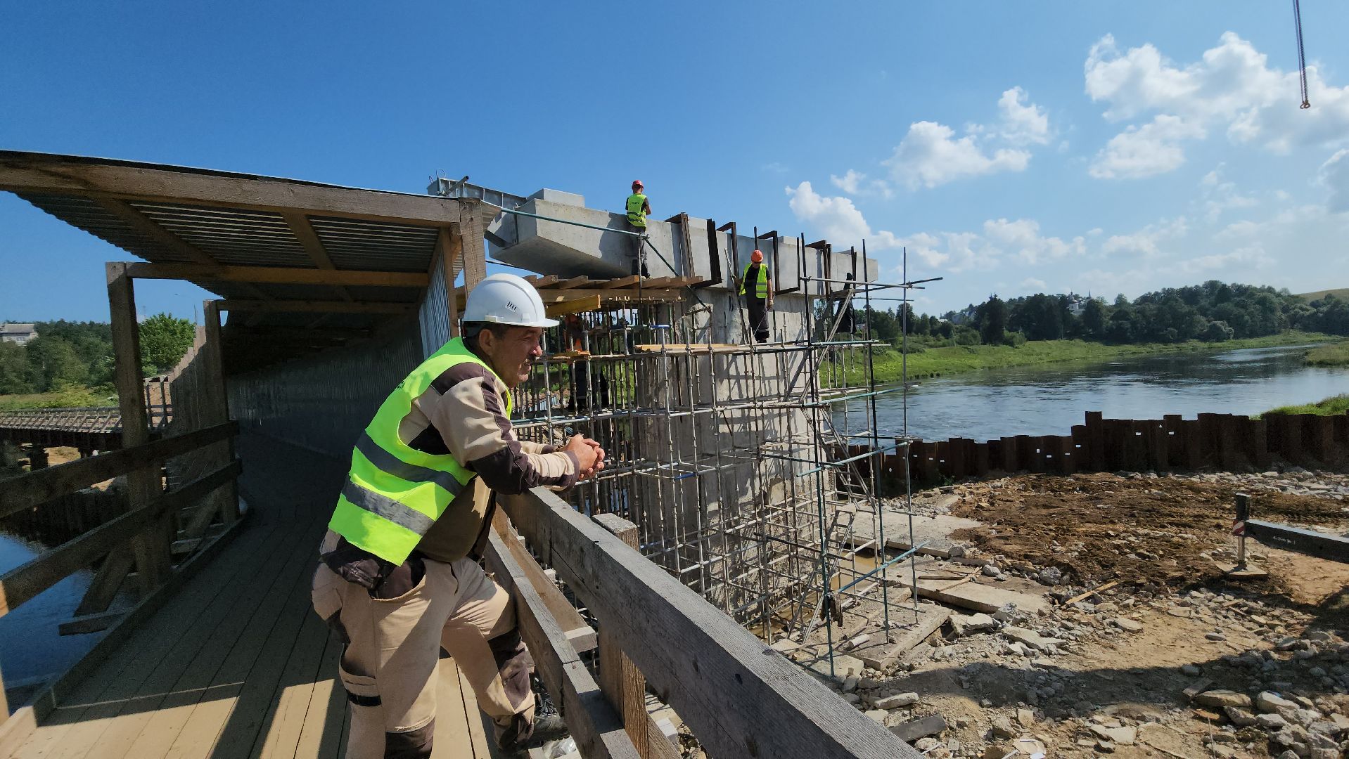 Руза, Поречье , Ремонт моста, Дороги,