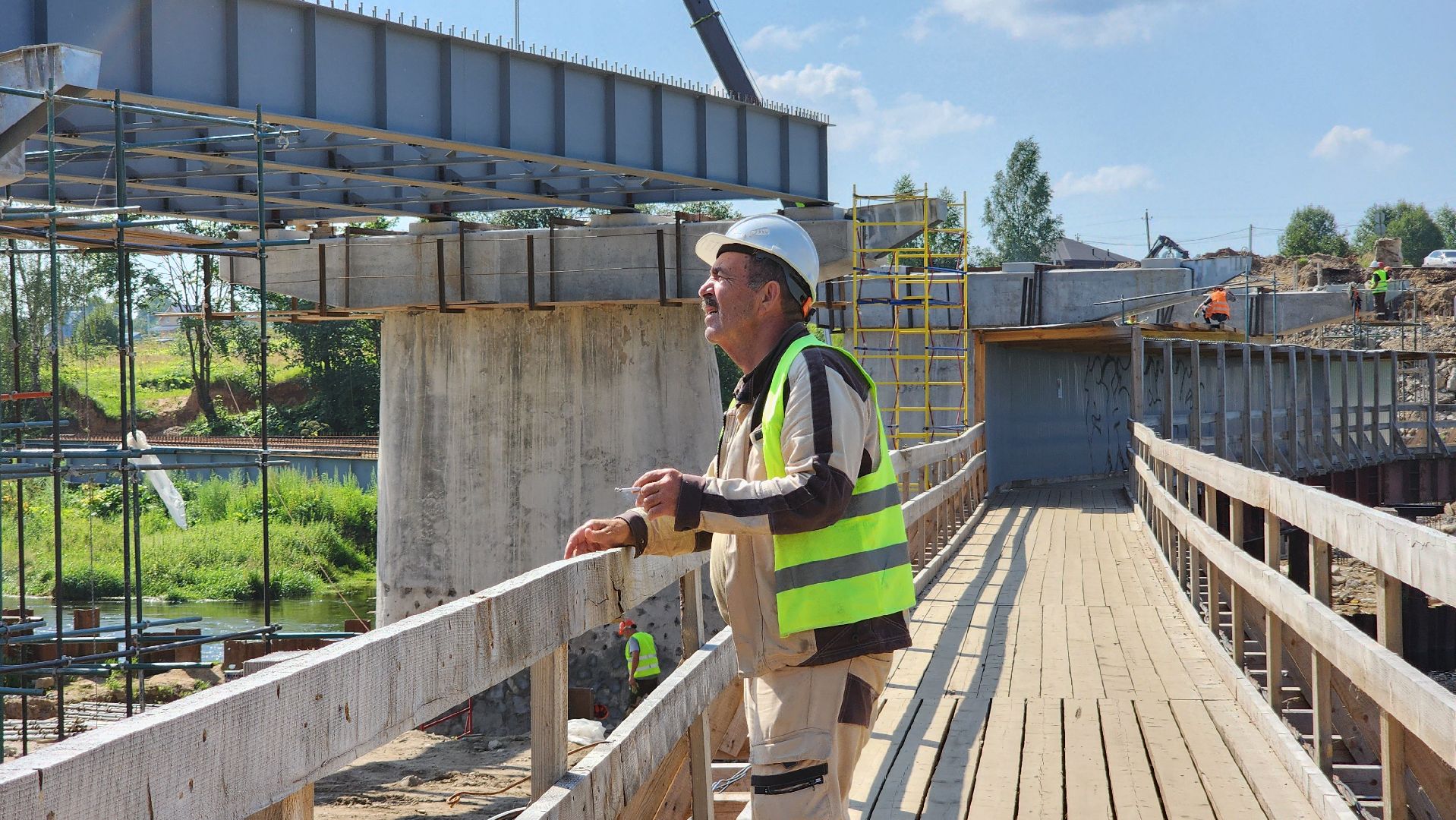 Руза, Поречье , Ремонт моста, Дороги,