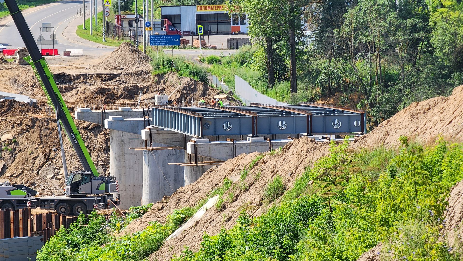 Руза, Поречье , Ремонт моста, Дороги,