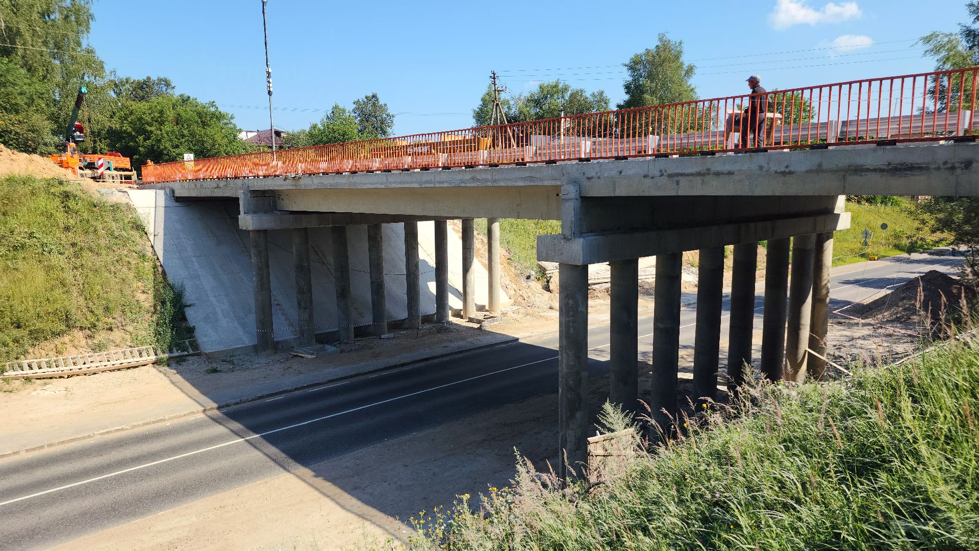 волоколамск, дороги подмосковья, ремонт путепровода,