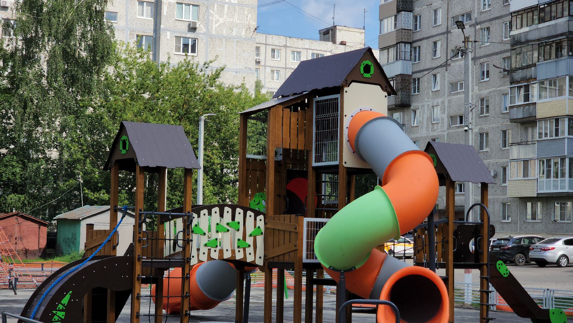 павловский посад, детская площадка , строительство,