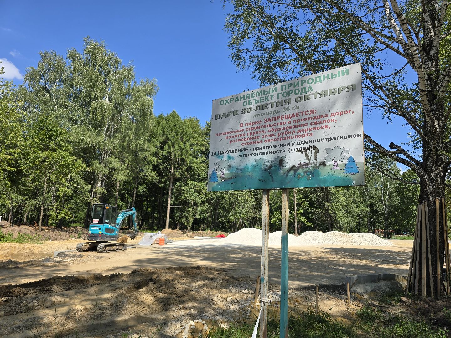 Коломна, благоустройство, парки в лесу,