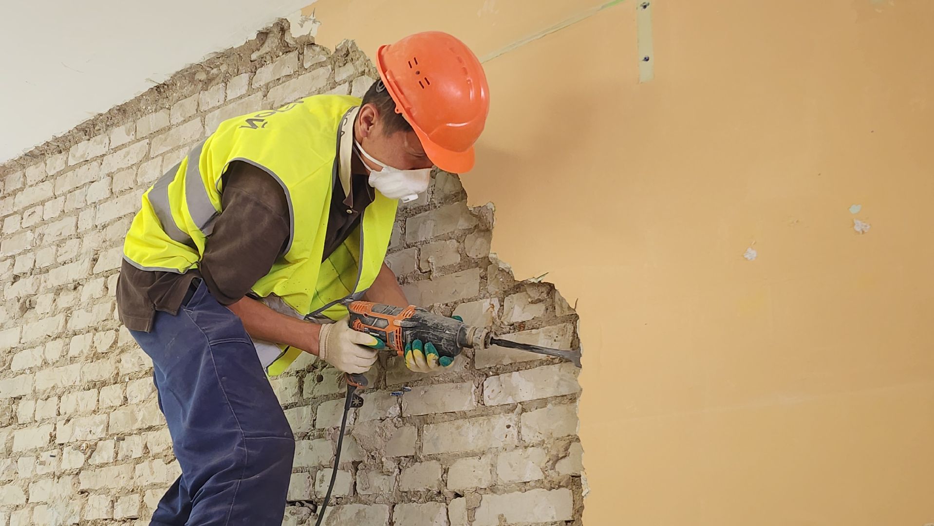 капитальный ремонт школы, Демонтаж , Лобня,Школа 3,