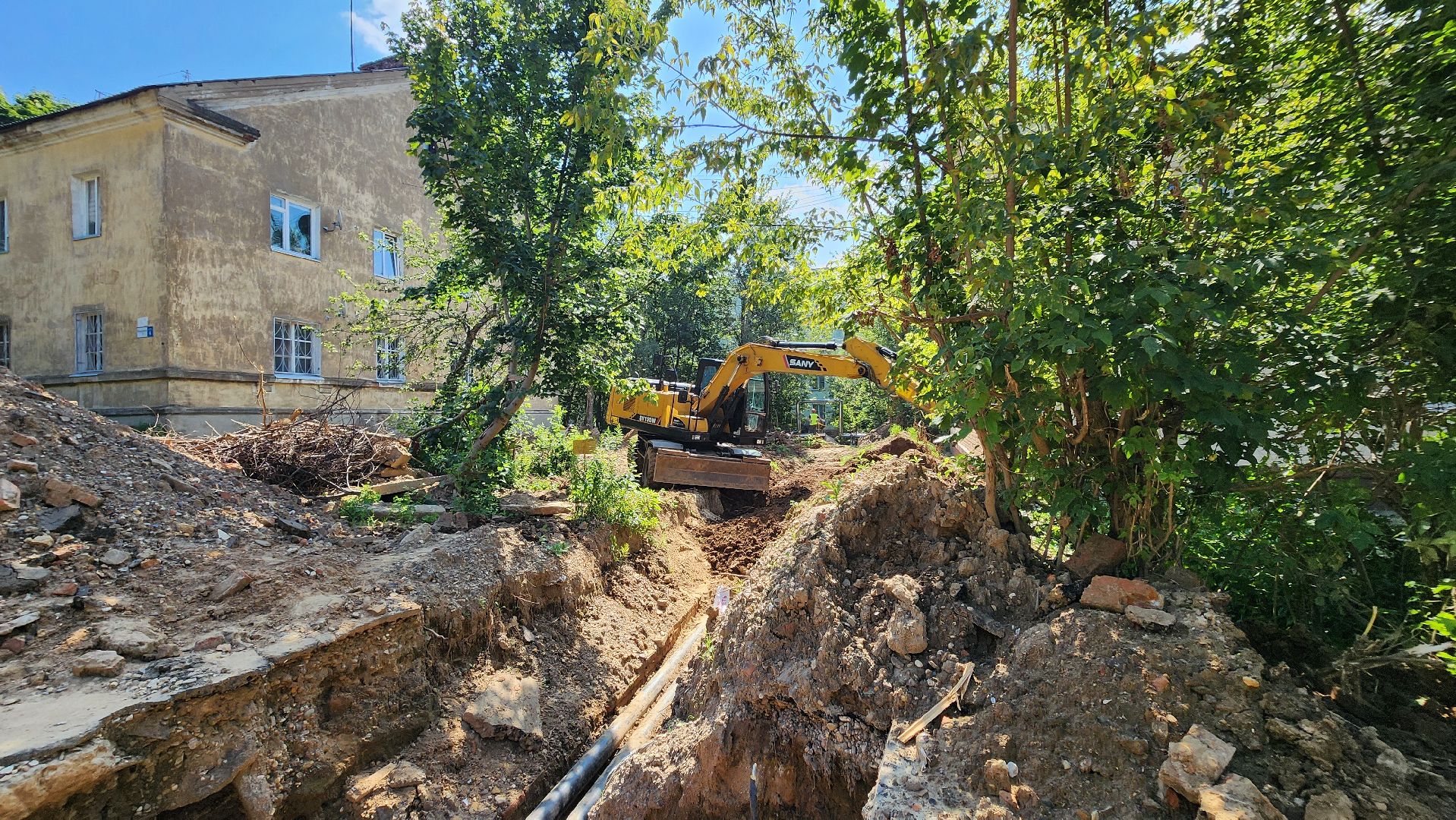 солнечногорск, микрорайон поварово, капремонт теплосети, жкх,
