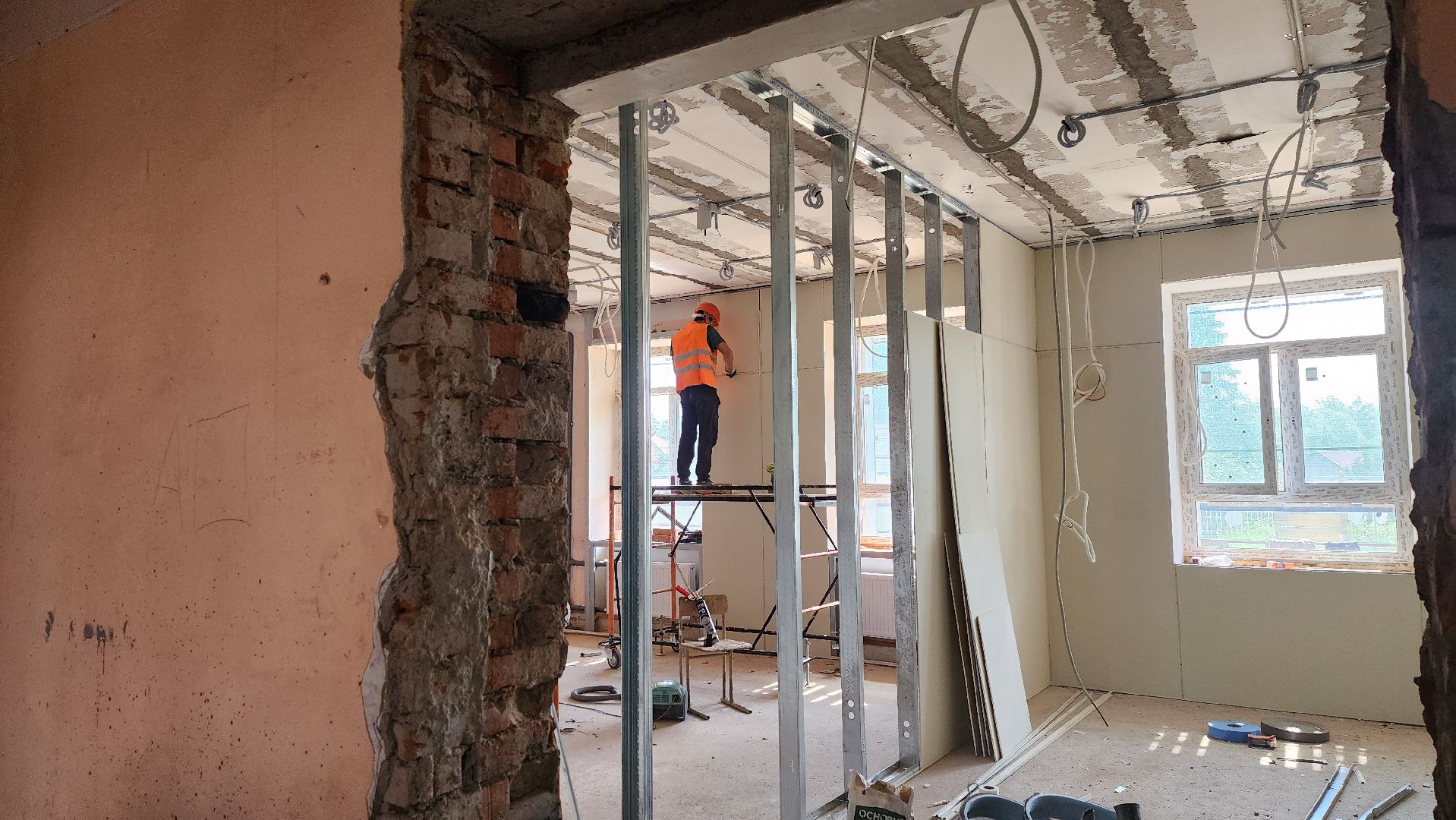 солнечногорск, микрорайон поварово, поваровская школа, капремонт школы,