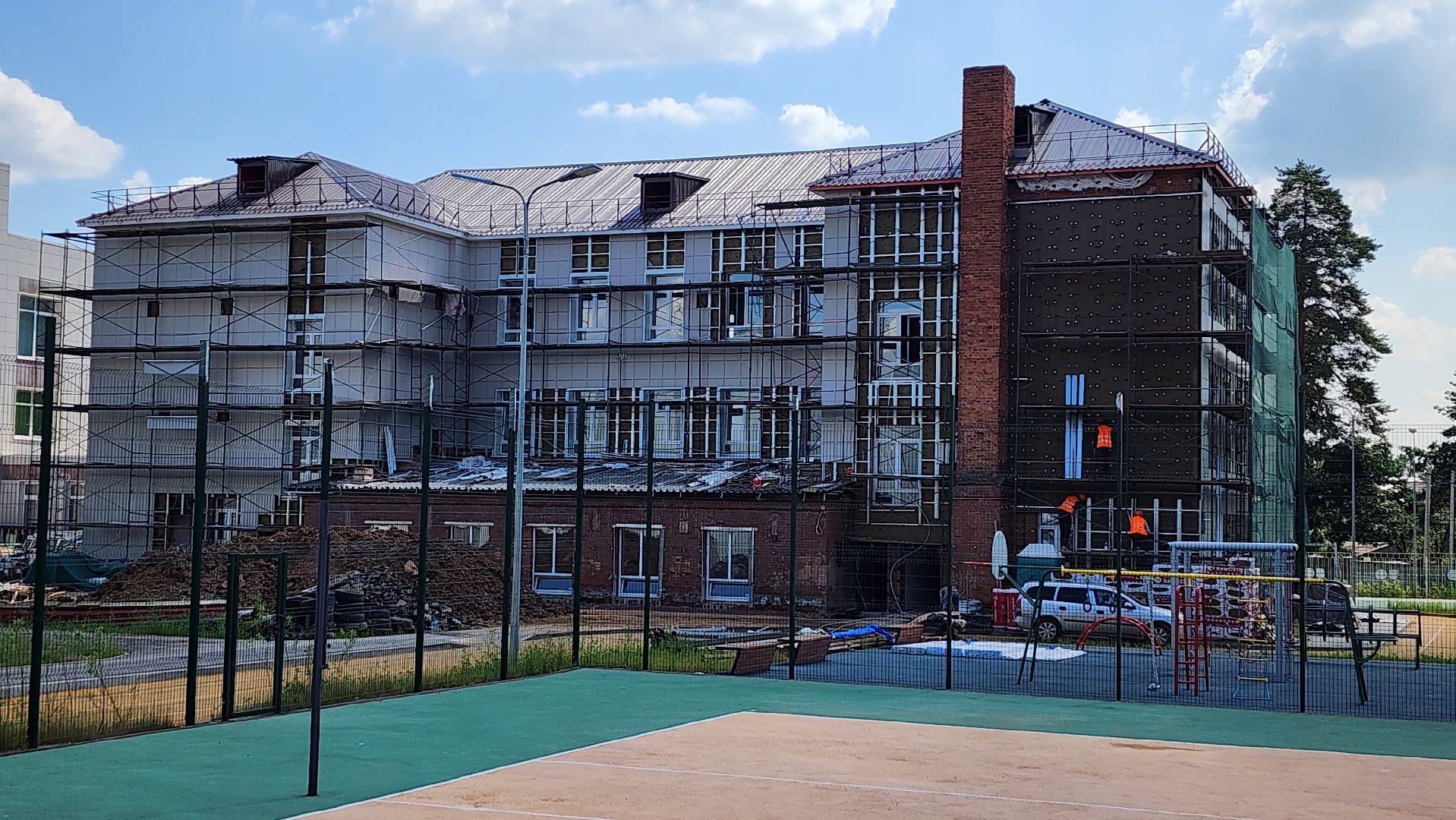 солнечногорск, микрорайон поварово, поваровская школа, капремонт школы,