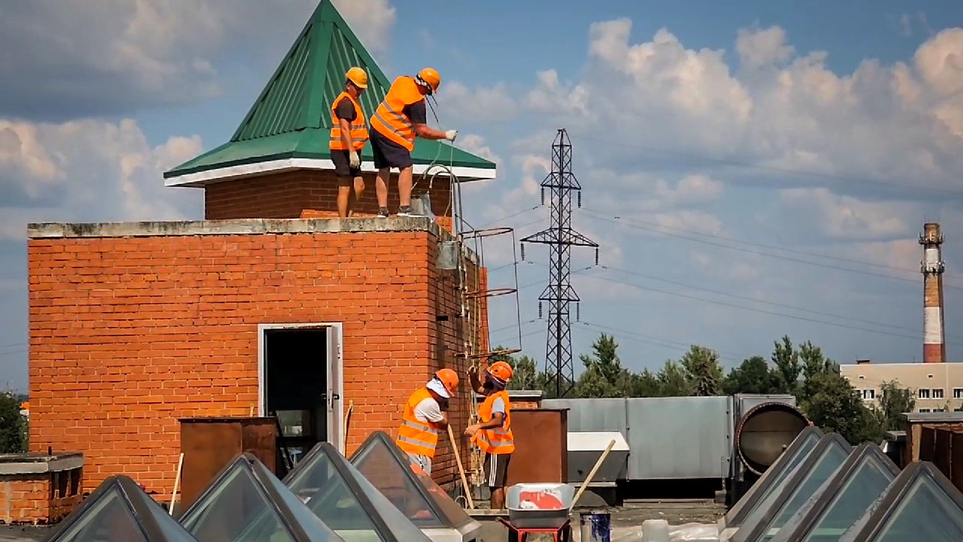 бронницы, ремонт крыши гимназии, ремонт кровли гимназии в бронницах,