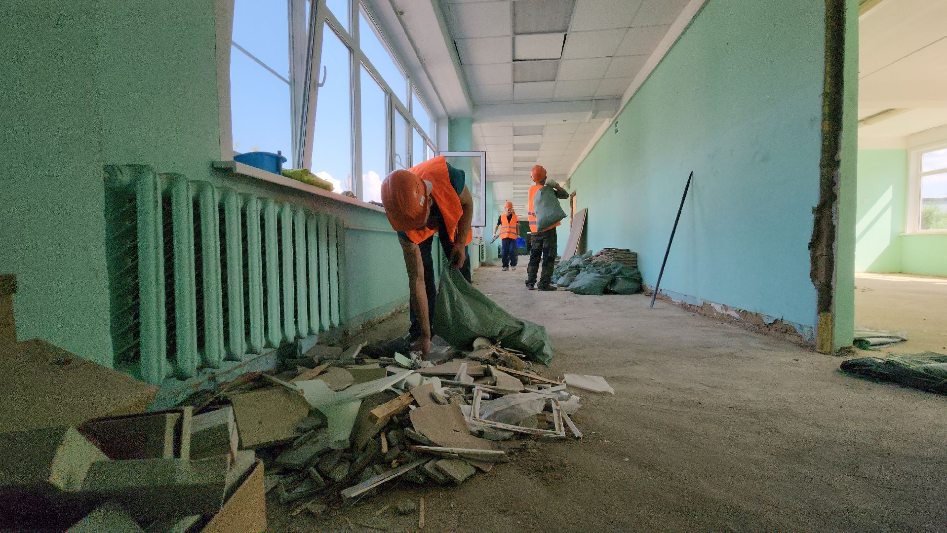 Ремонт школы , капитальный  ремонт, Лобня, Школа 2,