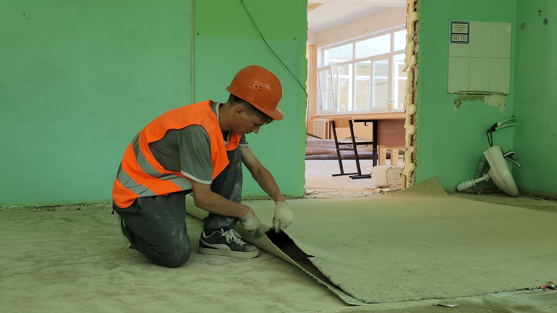 Ремонт школы , капитальный  ремонт, Лобня, Школа 2,