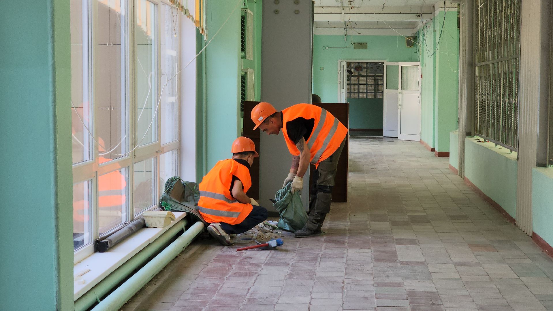 Ремонт школы , капитальный  ремонт, Лобня, Школа 2,