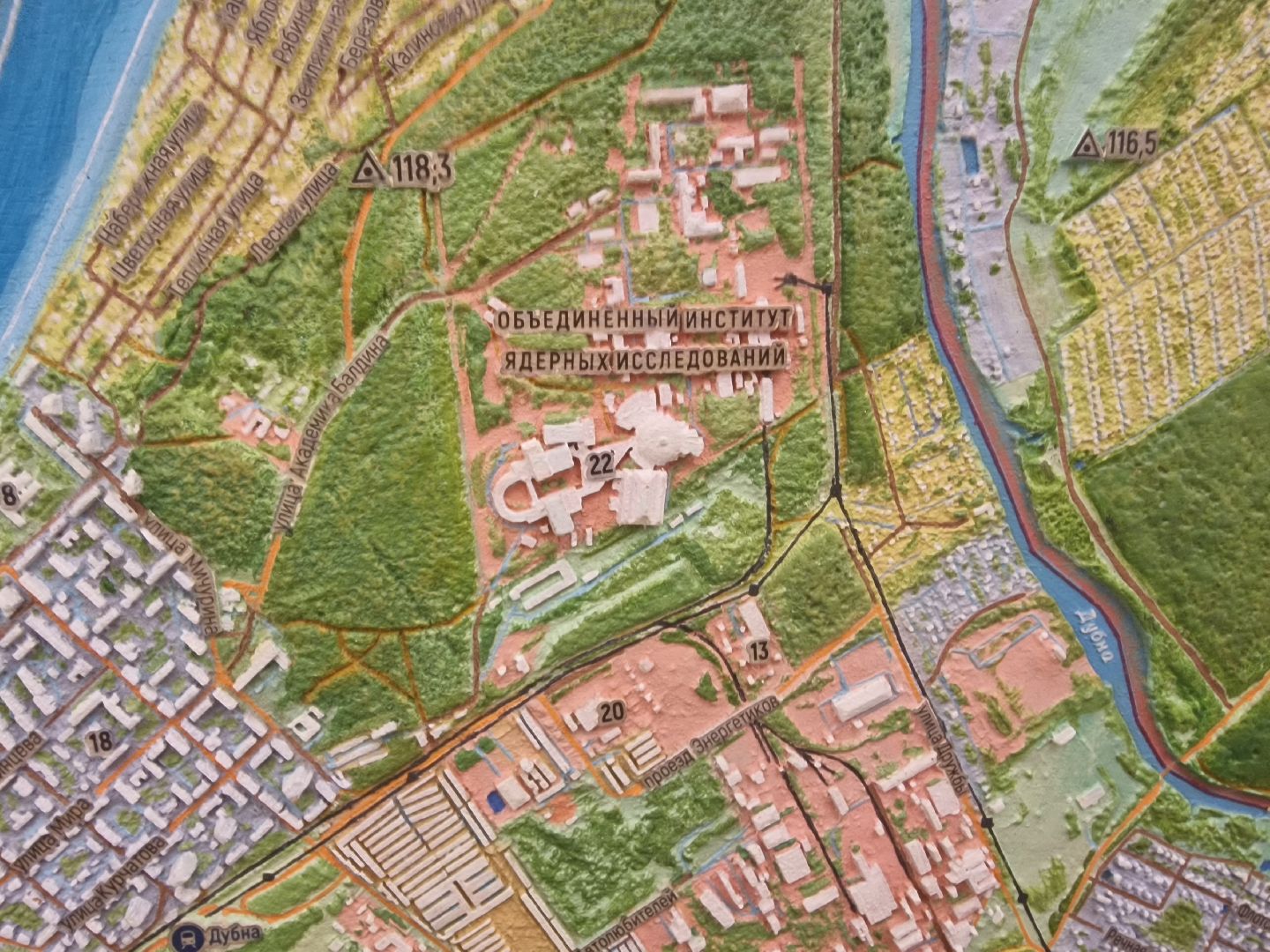 Дубна, КартаДубны,
