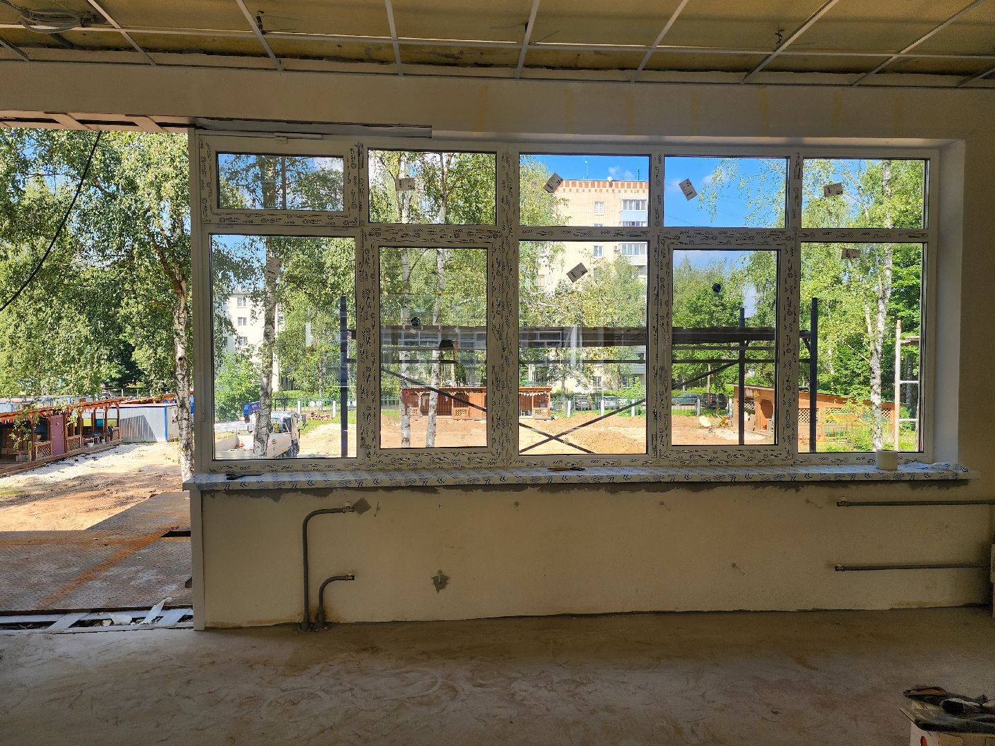 Подольск,  капремонт детского сада, фасадные работы, капитальный ремонт,