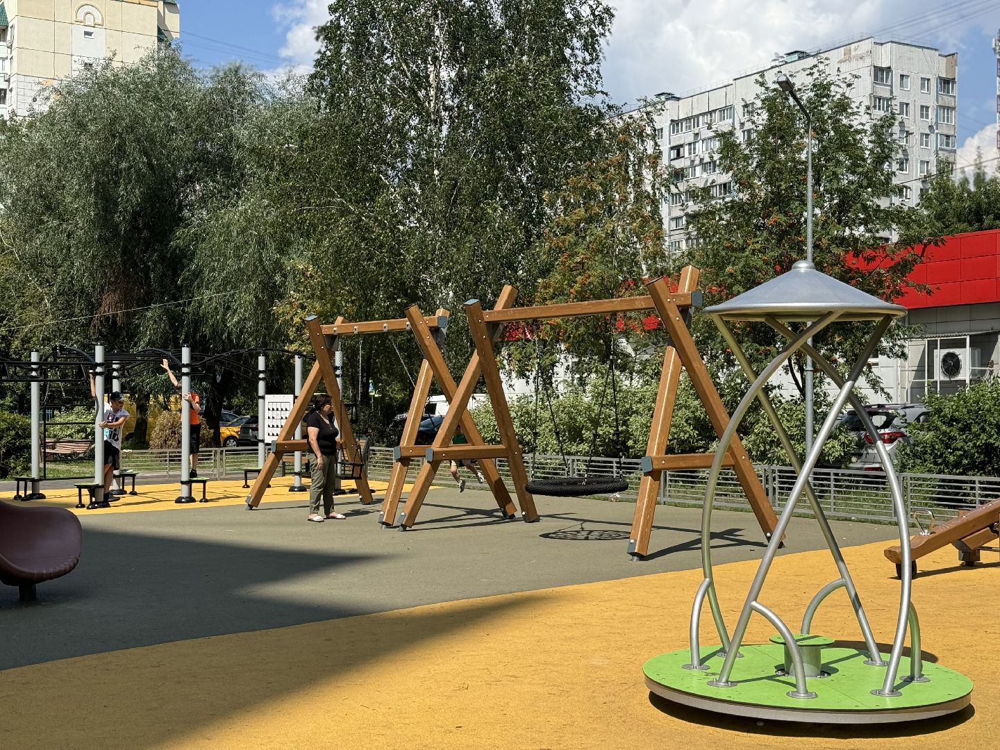 новая детская площадка , губернаторская детская площадка, ленинский городской округ,