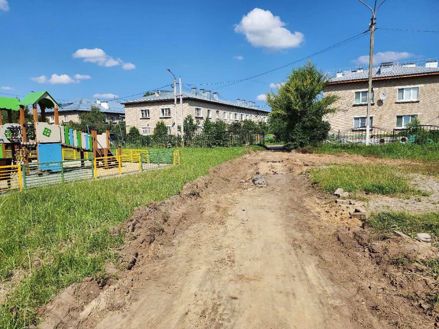 благоустройство, дворовая территория, благоустройство дворовой территории, рабочий поселок обухово, богородский городской округ,