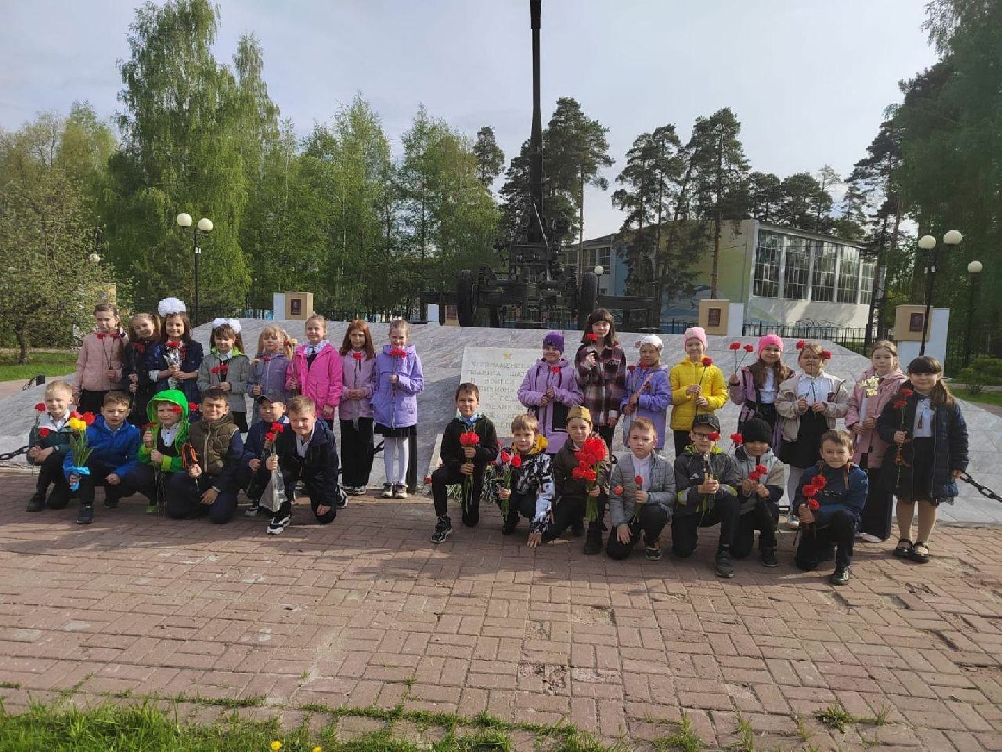 Шатура, Лицей, возложение цветов, ВОВ