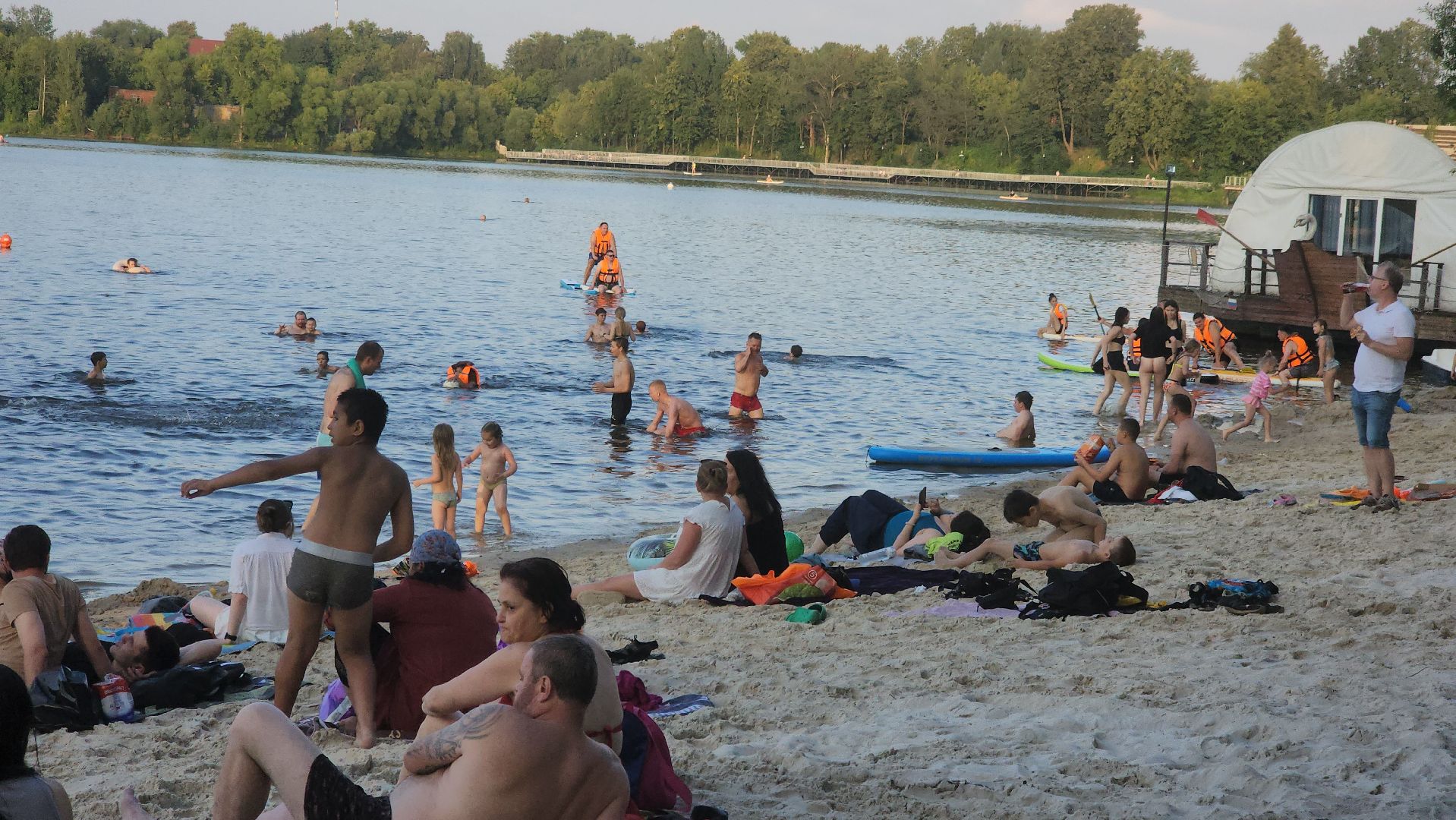 долгопрудный, парк мысово, спасатели, сапборд,  первая медицинская помощь, пляж,