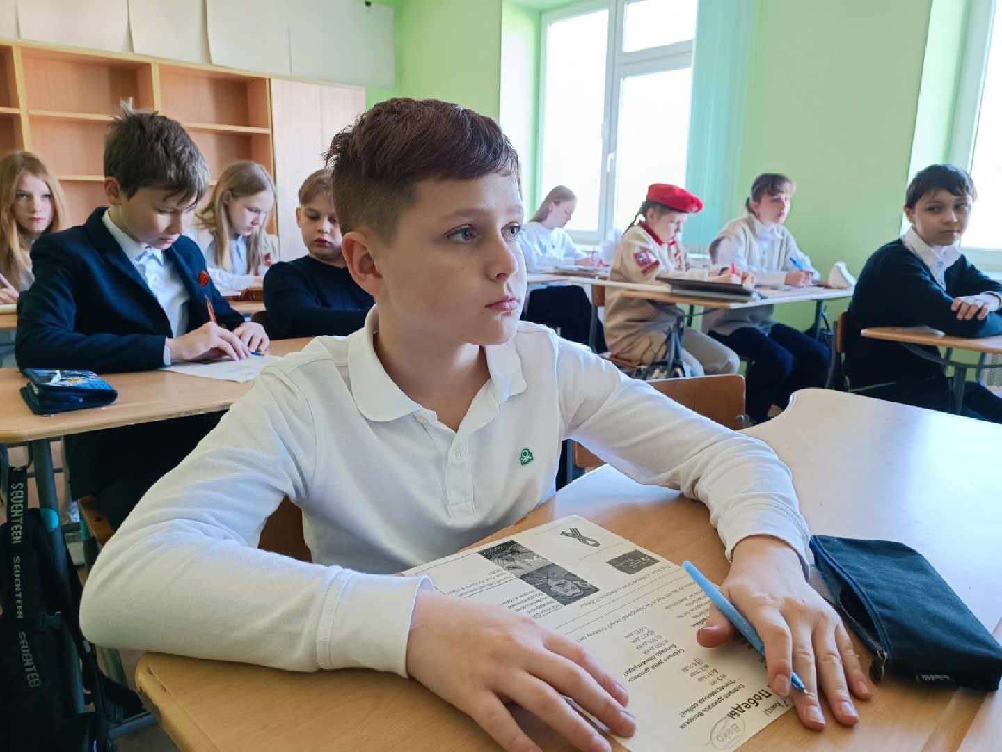 Можайск, Можайский городской округ, Подмосковье, День Победы, герой, ветеран, советский солдат, Бессмертный полк, школьники, шествие, память, урок мужества