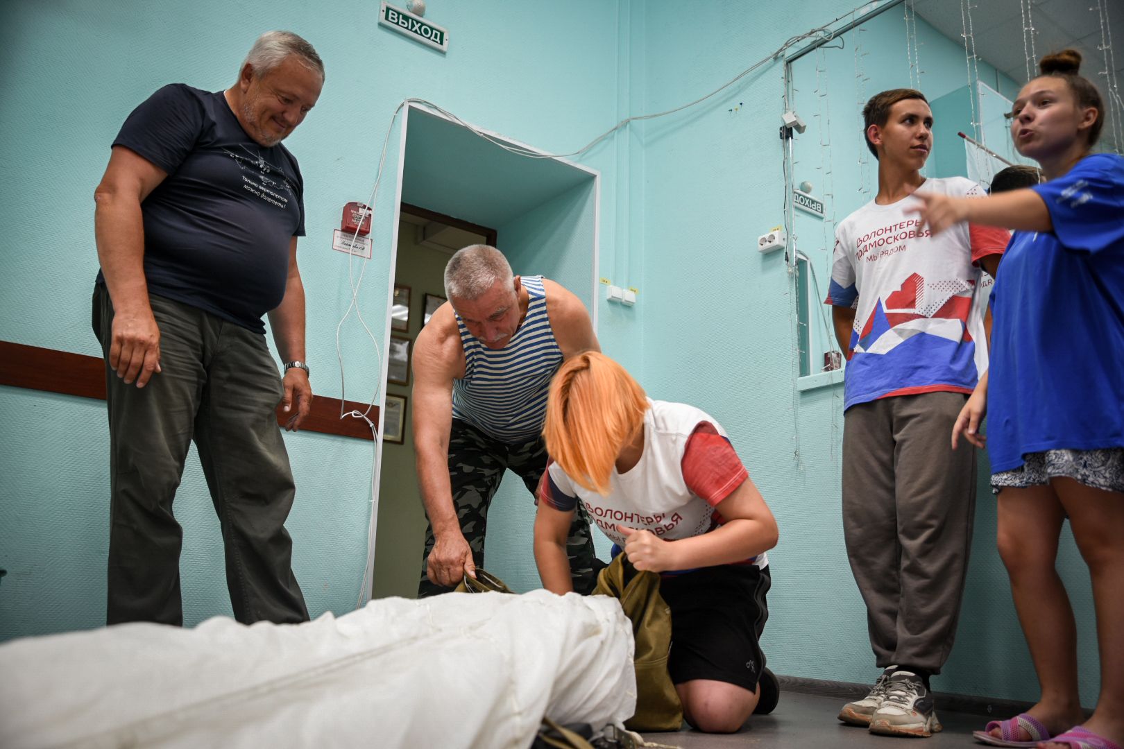 воскресенск, мастер-класс от десантников , мастер-класс по сборке парашюта,дети,