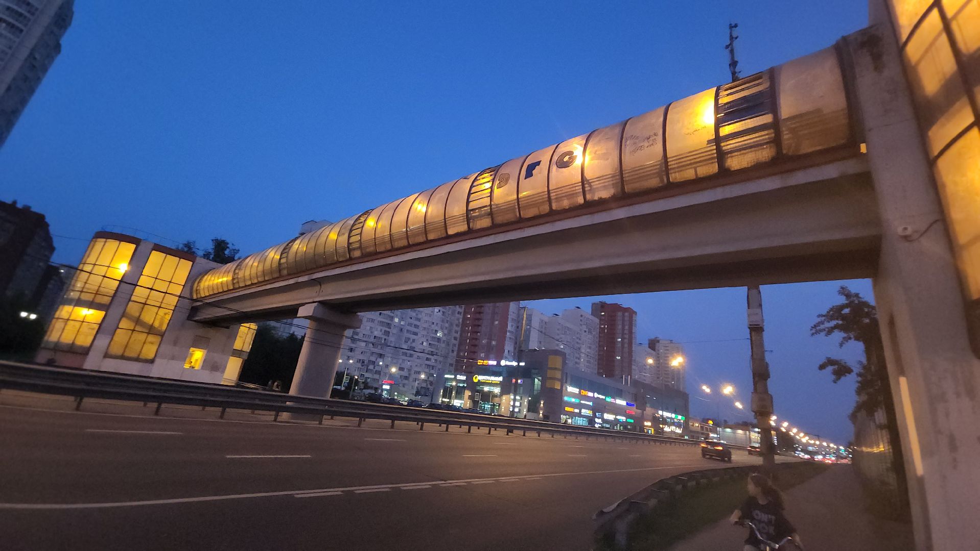 долгопрудный, надземные переходы, лифты, надписи вандалов, покраска стен, 368 автобус,остановка молодежная улица,