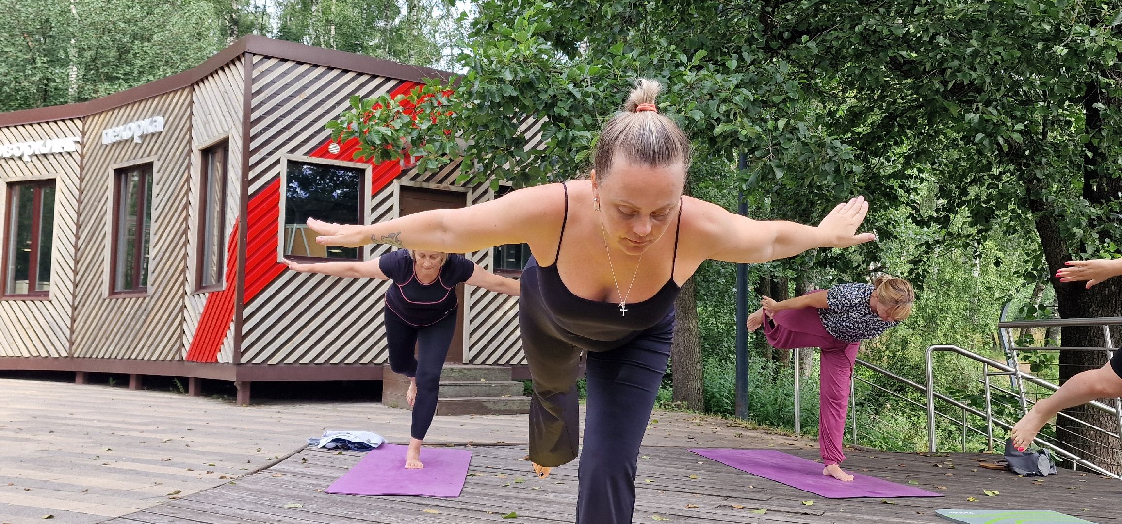 йога в пехорке, балашиха, пехорка парк,