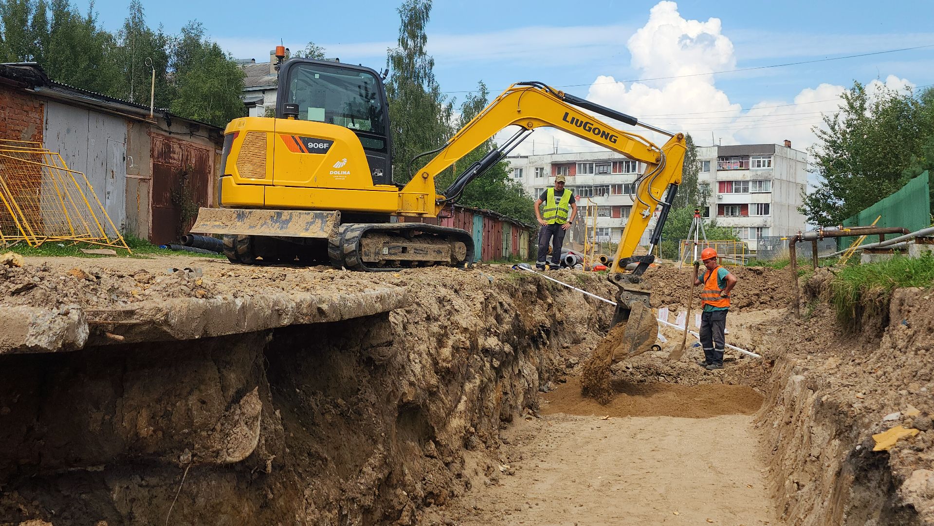волоколамск, сычево, ремонт теплосети,
