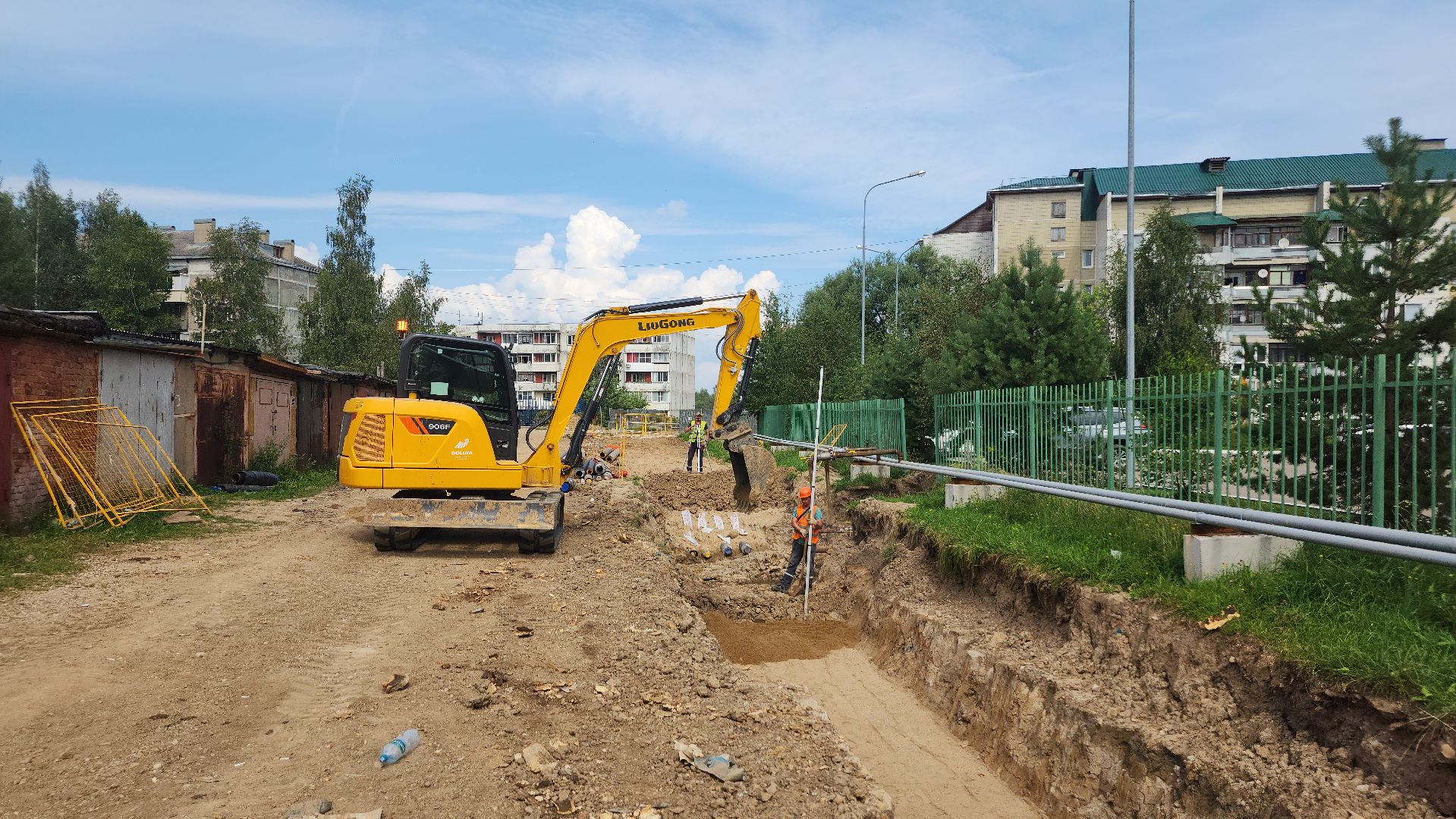 волоколамск, сычево, ремонт теплосети,