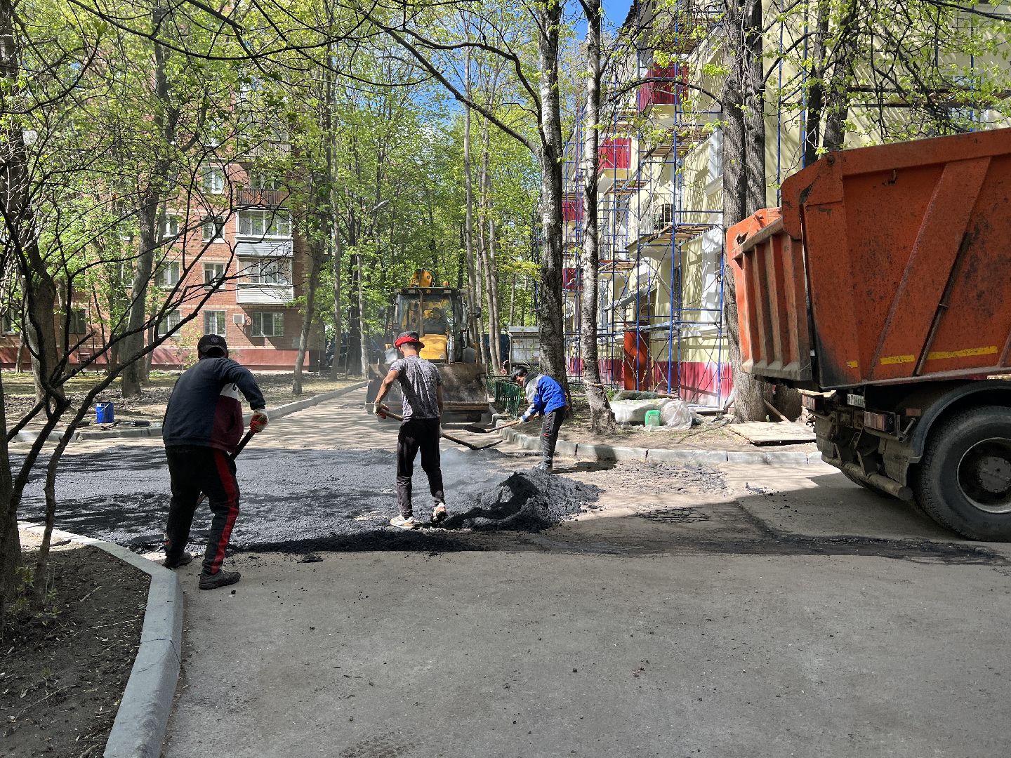 Химки, ямочный ремонт, благоустройство, ремонт дворов