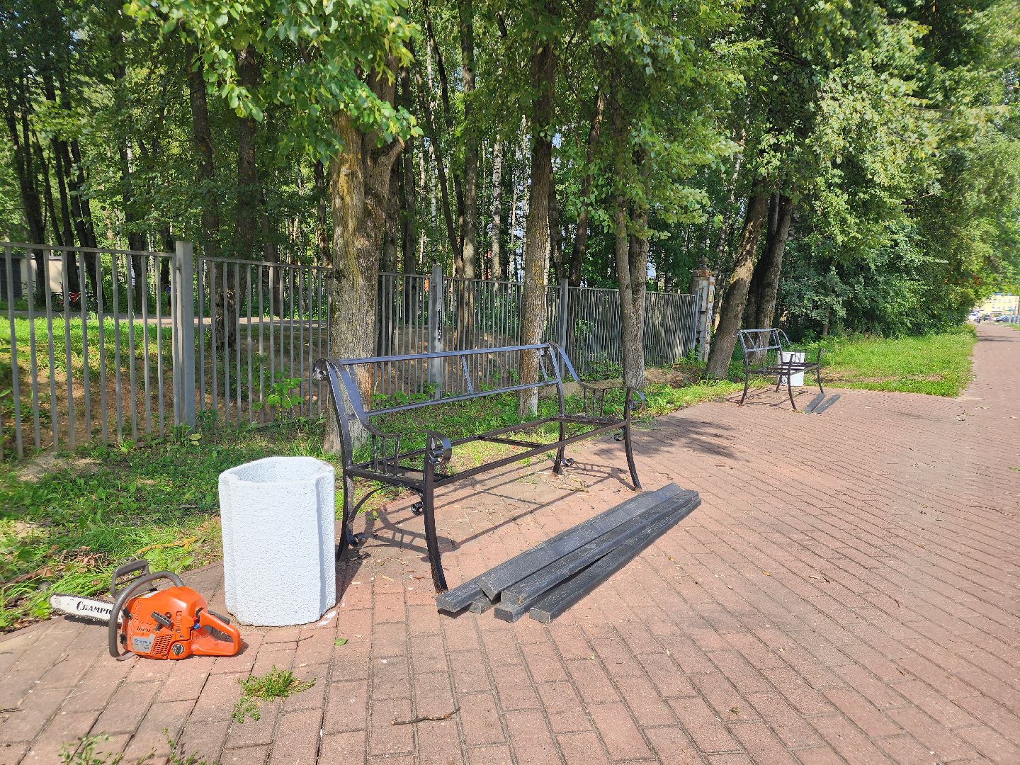 сергиево-посадский городской округ, хотьково, Бульвар художников, благоустройство,