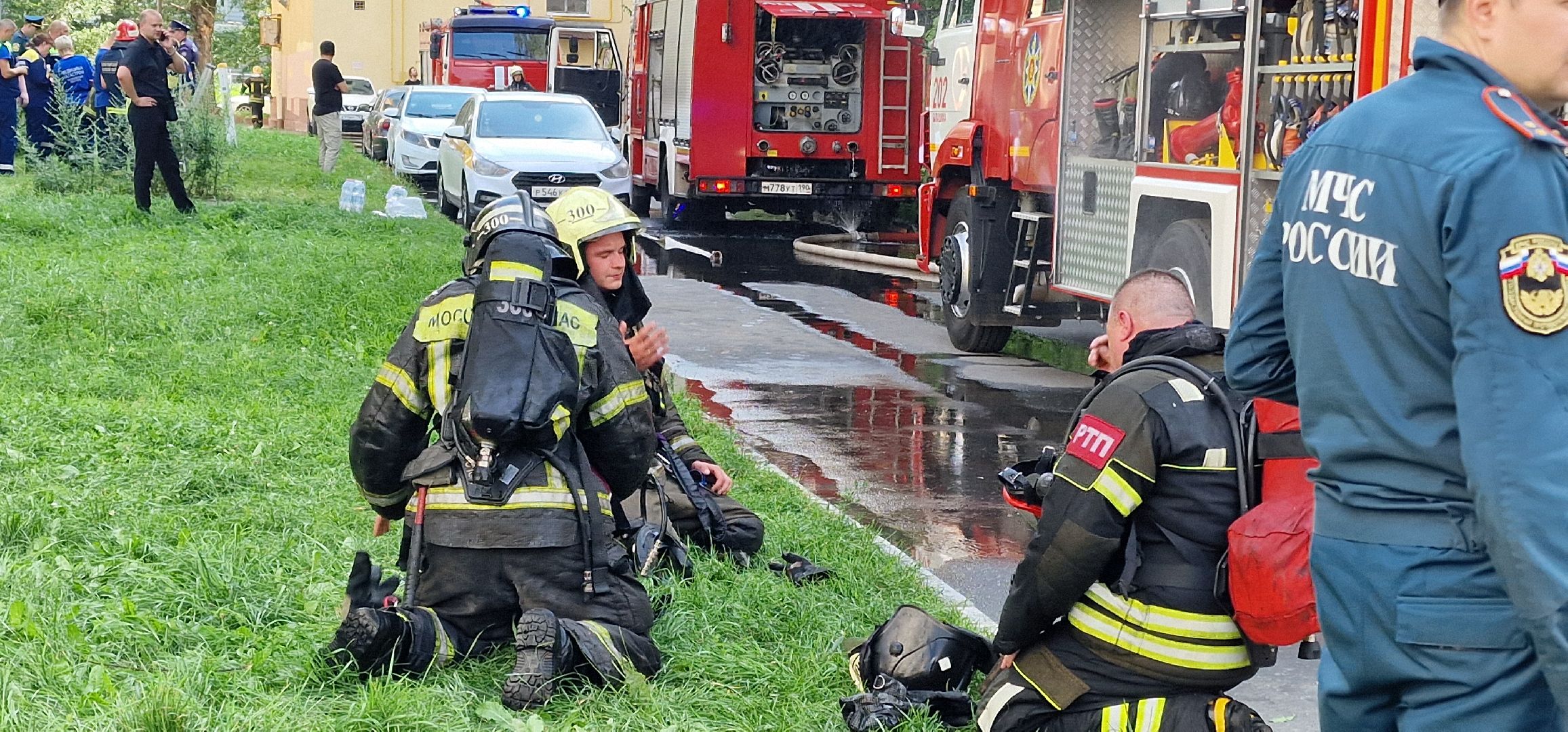 ЧП, пожар на флерова в Балашихе, Балашиха,