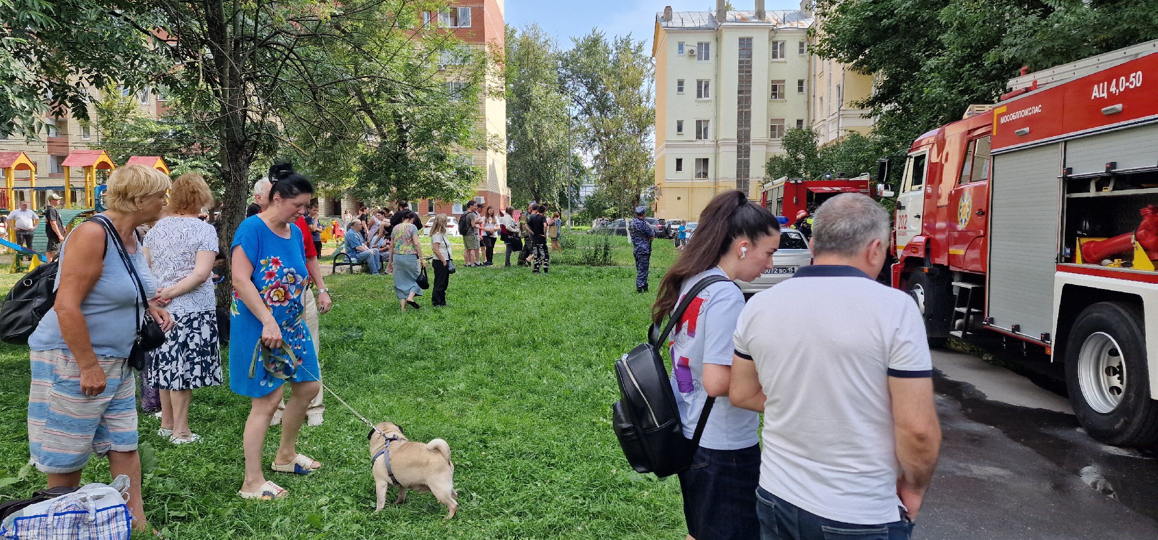 ЧП, пожар на флерова в Балашихе, Балашиха,