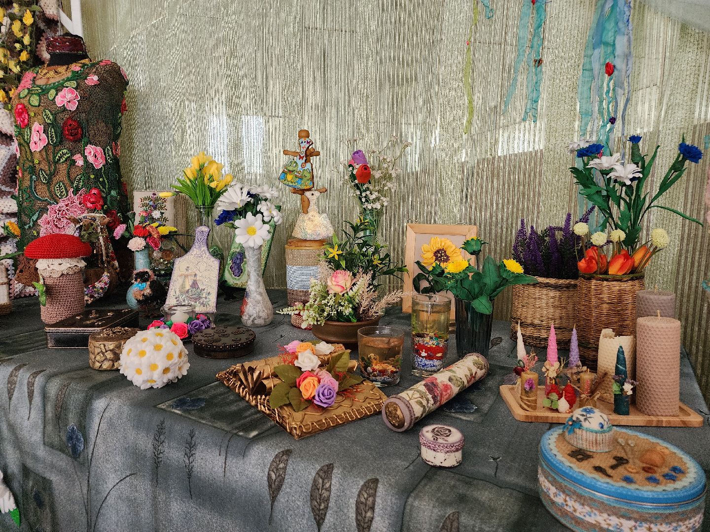 фрязино, активное долголетие, декоративно-прикладное искусство, открытие выставки, творчество без возраста,