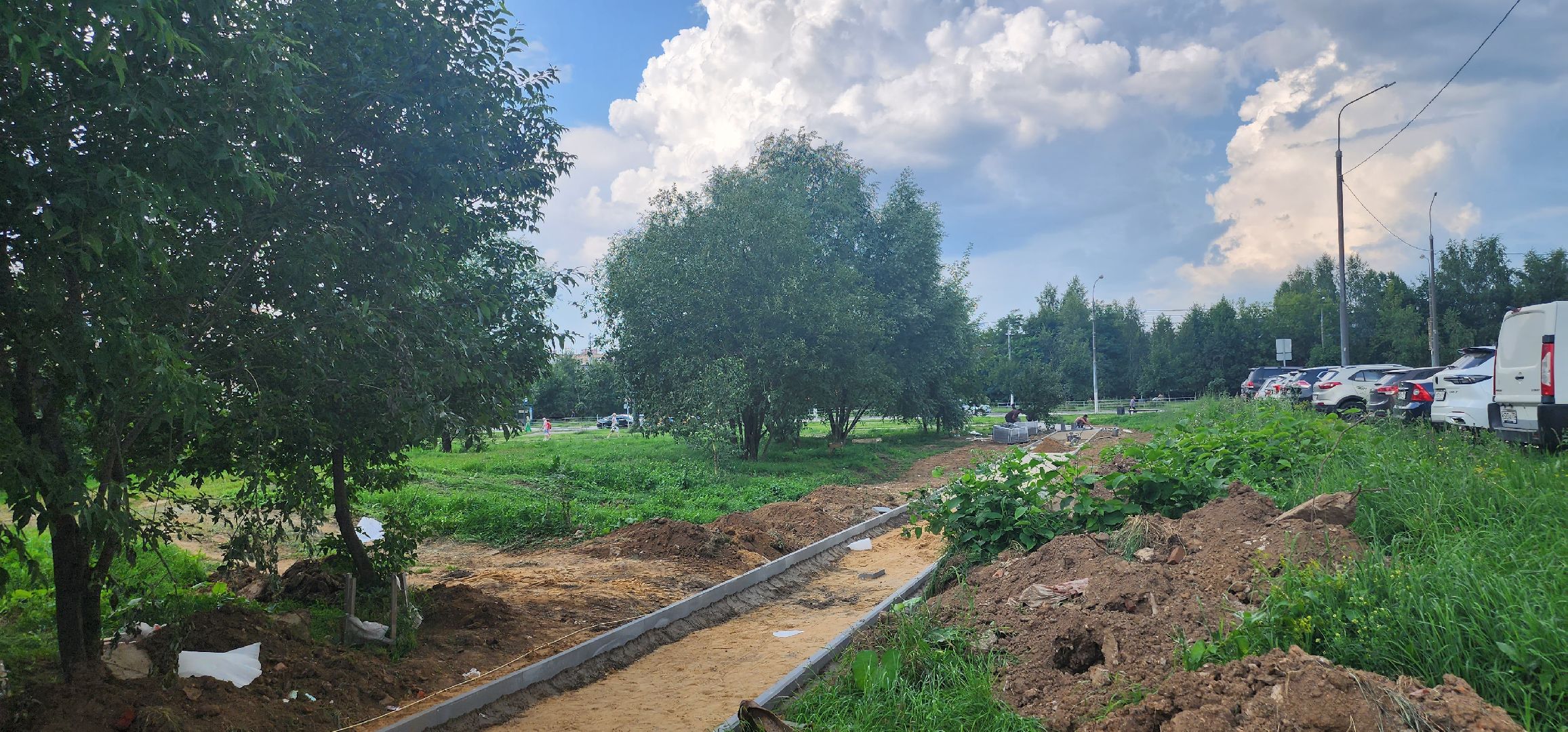 долгопрудный, школа в микрорайоне центральный, новый бульвар, дорожка, плитка, школы,