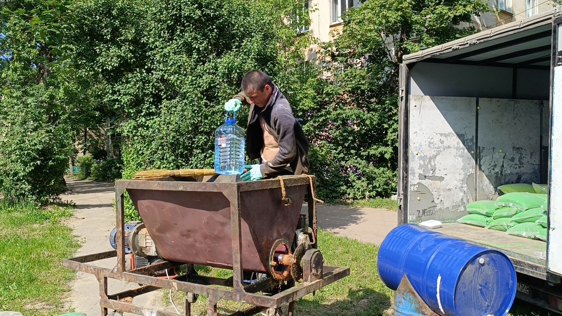 детская площадка, лобня, двор,