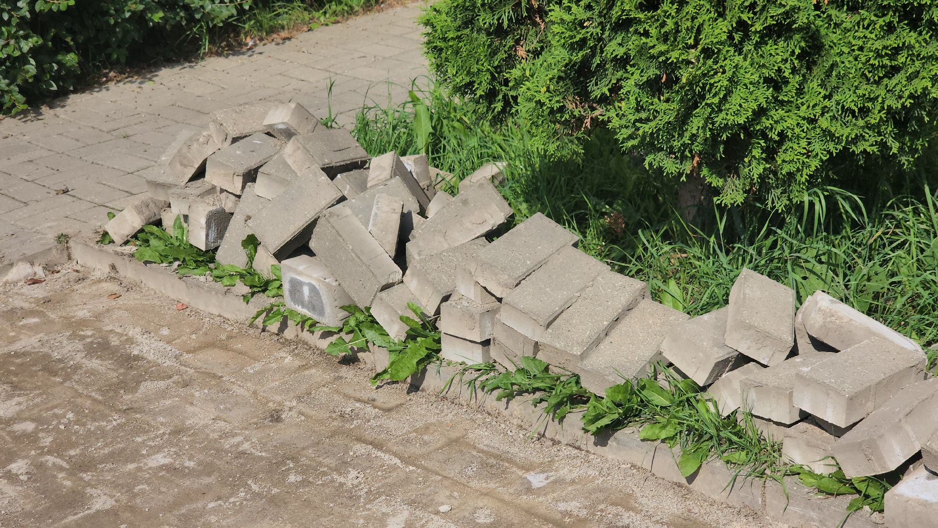 щёлково, замена плитки, ремонт тротуара, Большие жеребцы,