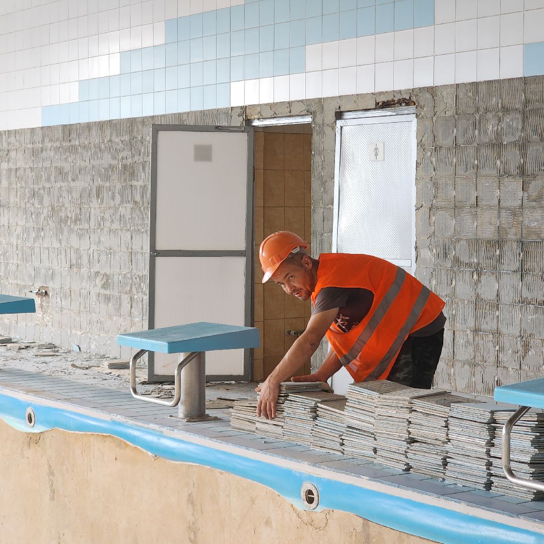 Спорт, Благоустройство , Ремонт спорткомплекса ,