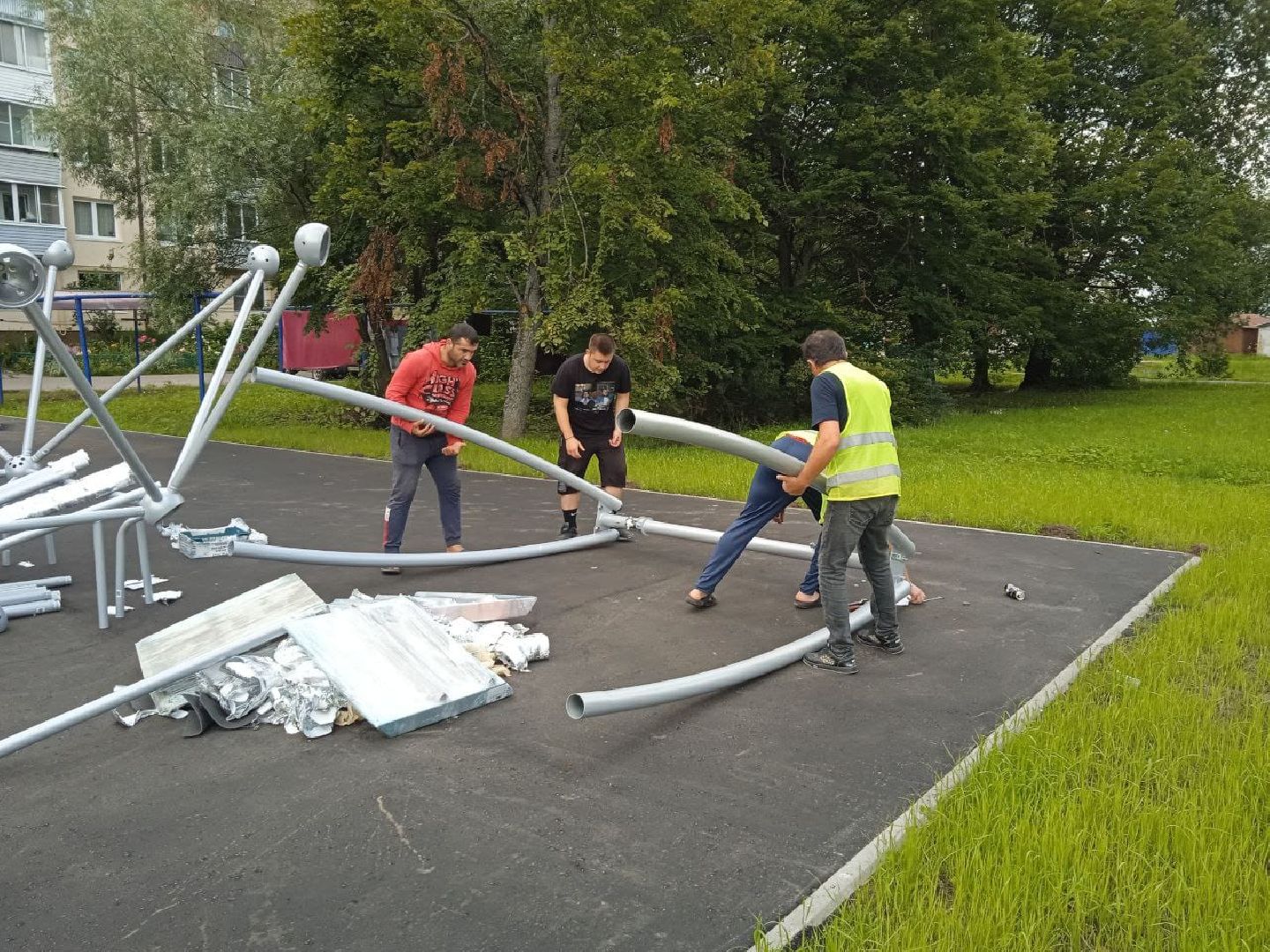 городской округ восход, благоустройство, детская  площадка, спортивная площадка,