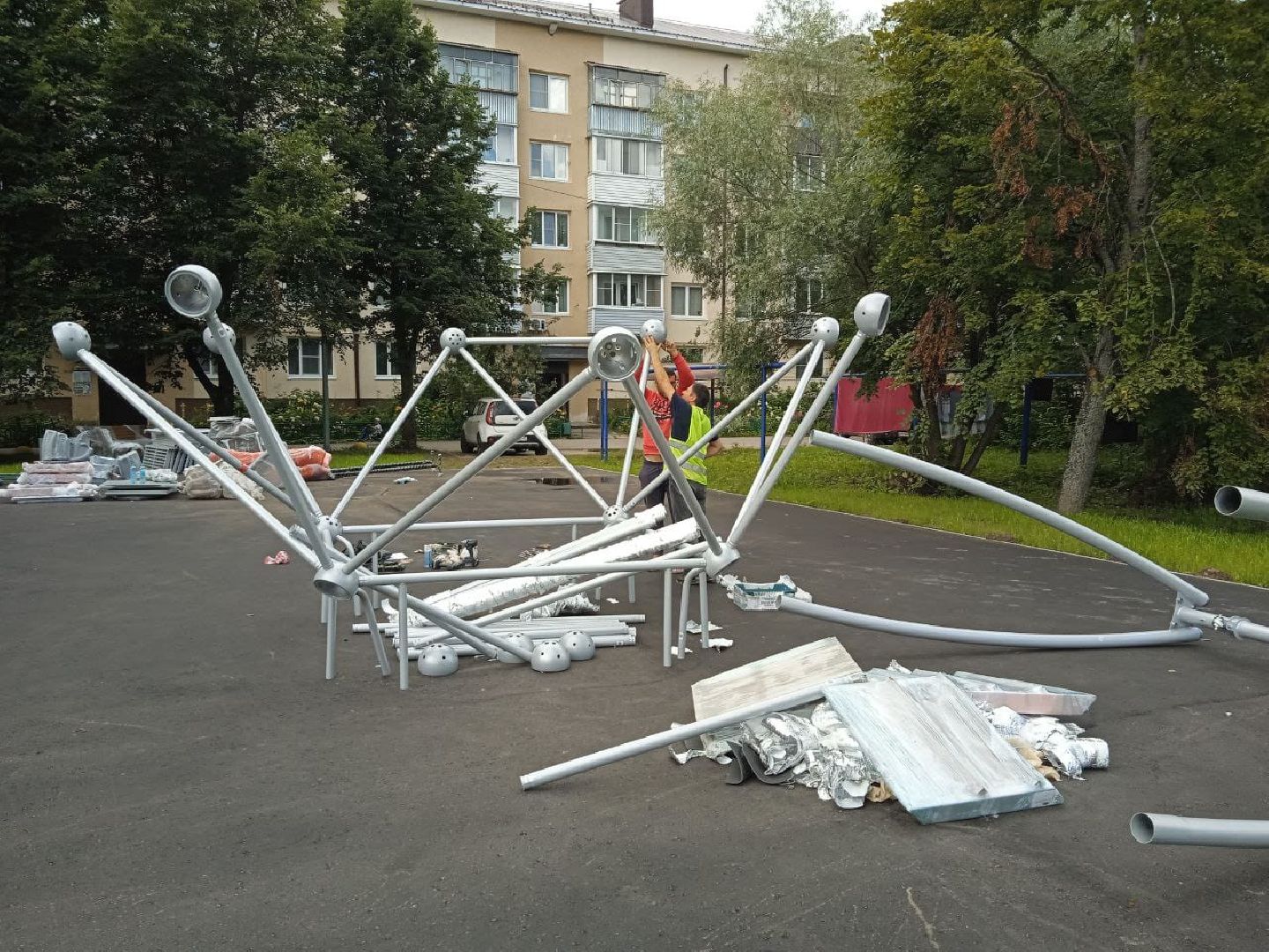 городской округ восход, благоустройство, детская  площадка, спортивная площадка,