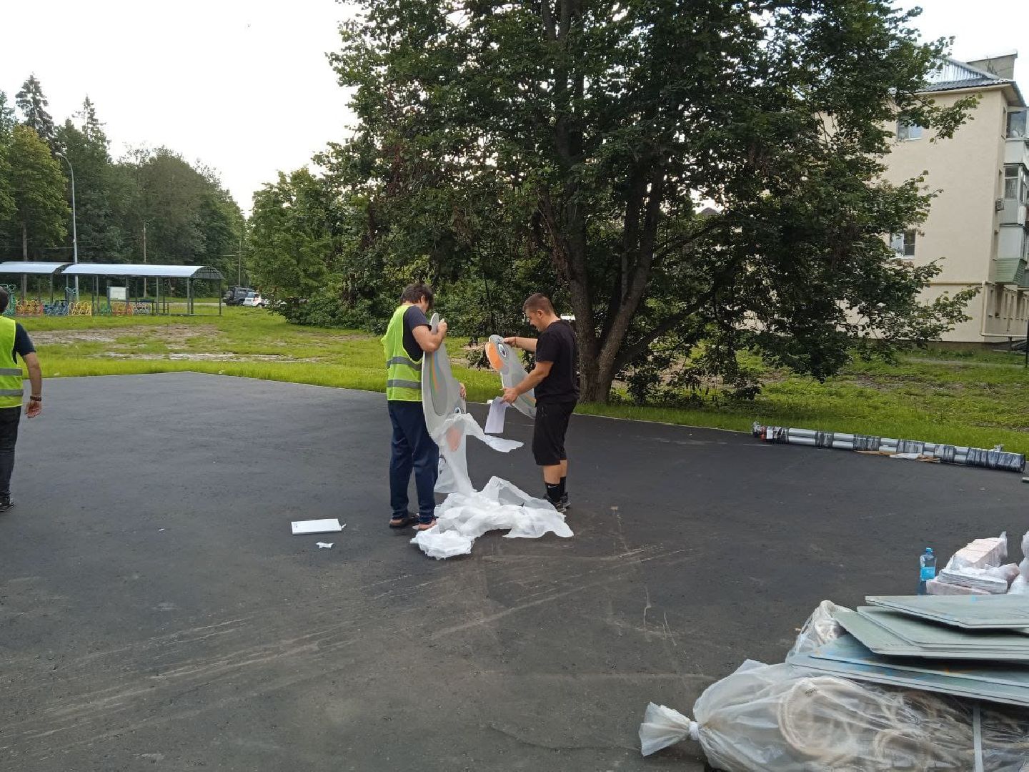 городской округ восход, благоустройство, детская  площадка, спортивная площадка,