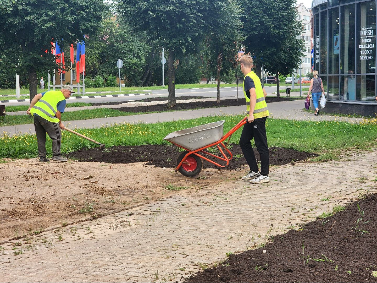 дубна, благоустройство,  трубопровод,