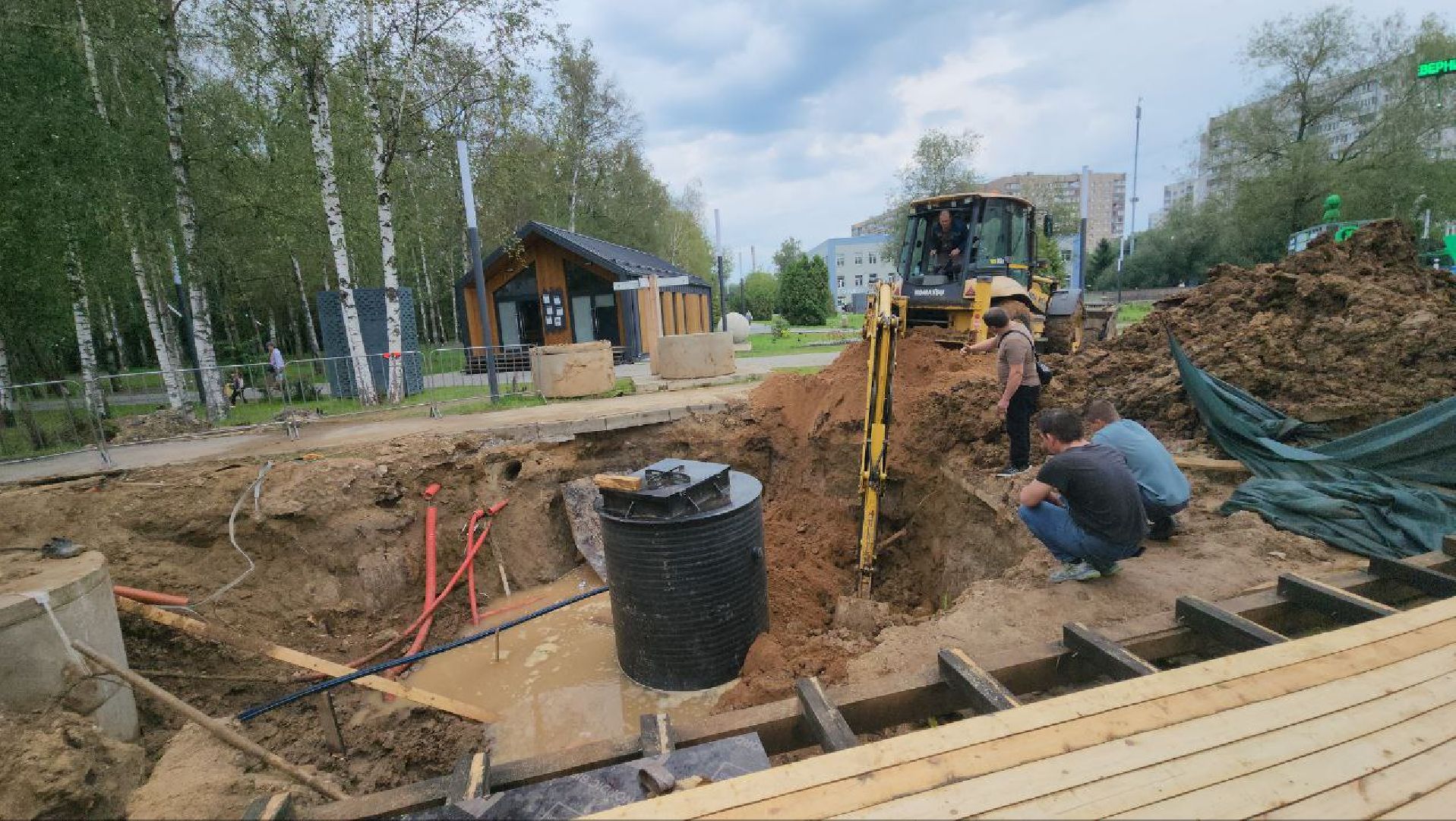 канализационно-насосная станция, кнс, Лобня,