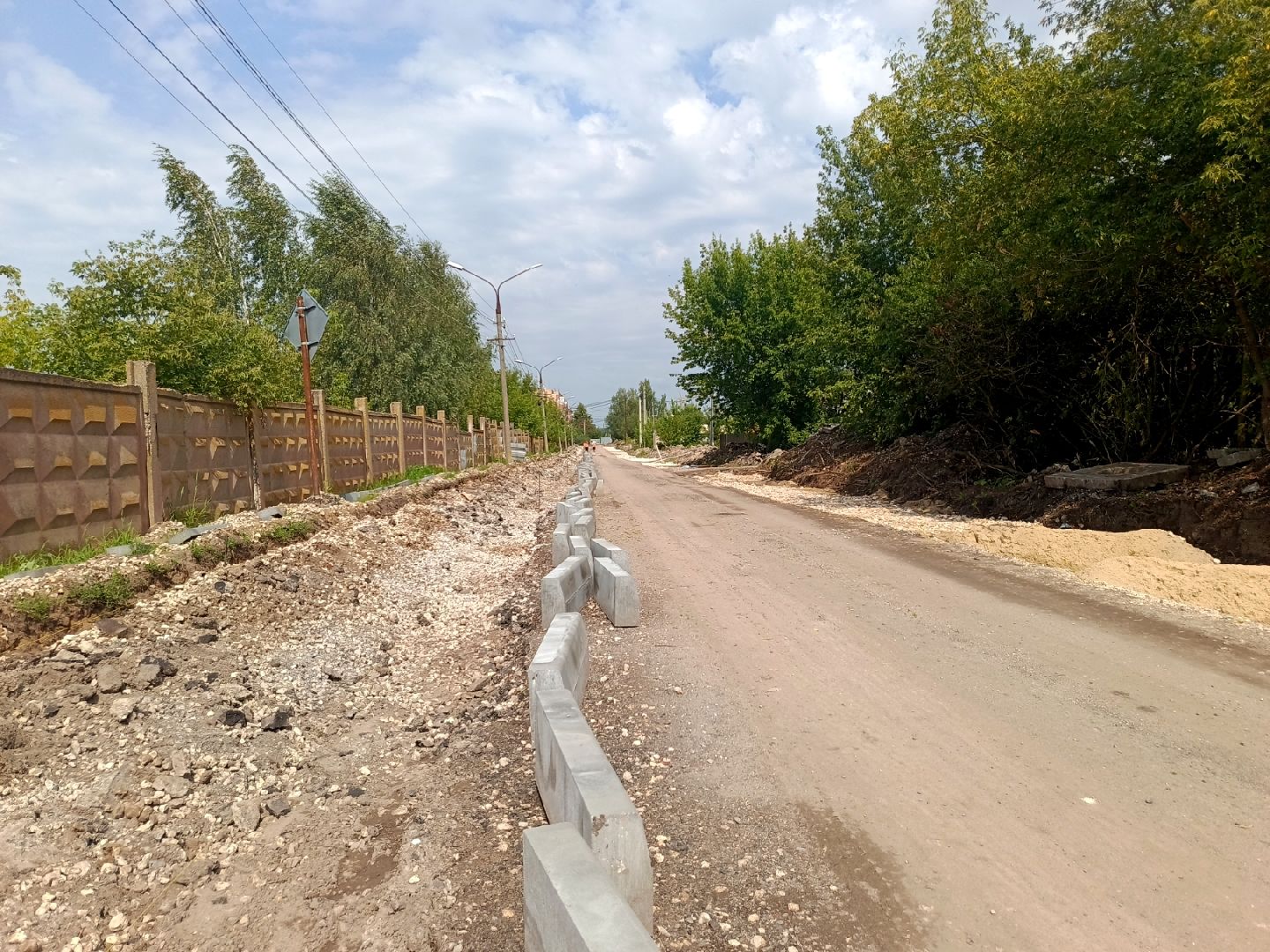 зарайск, дорога к школе, строительство,